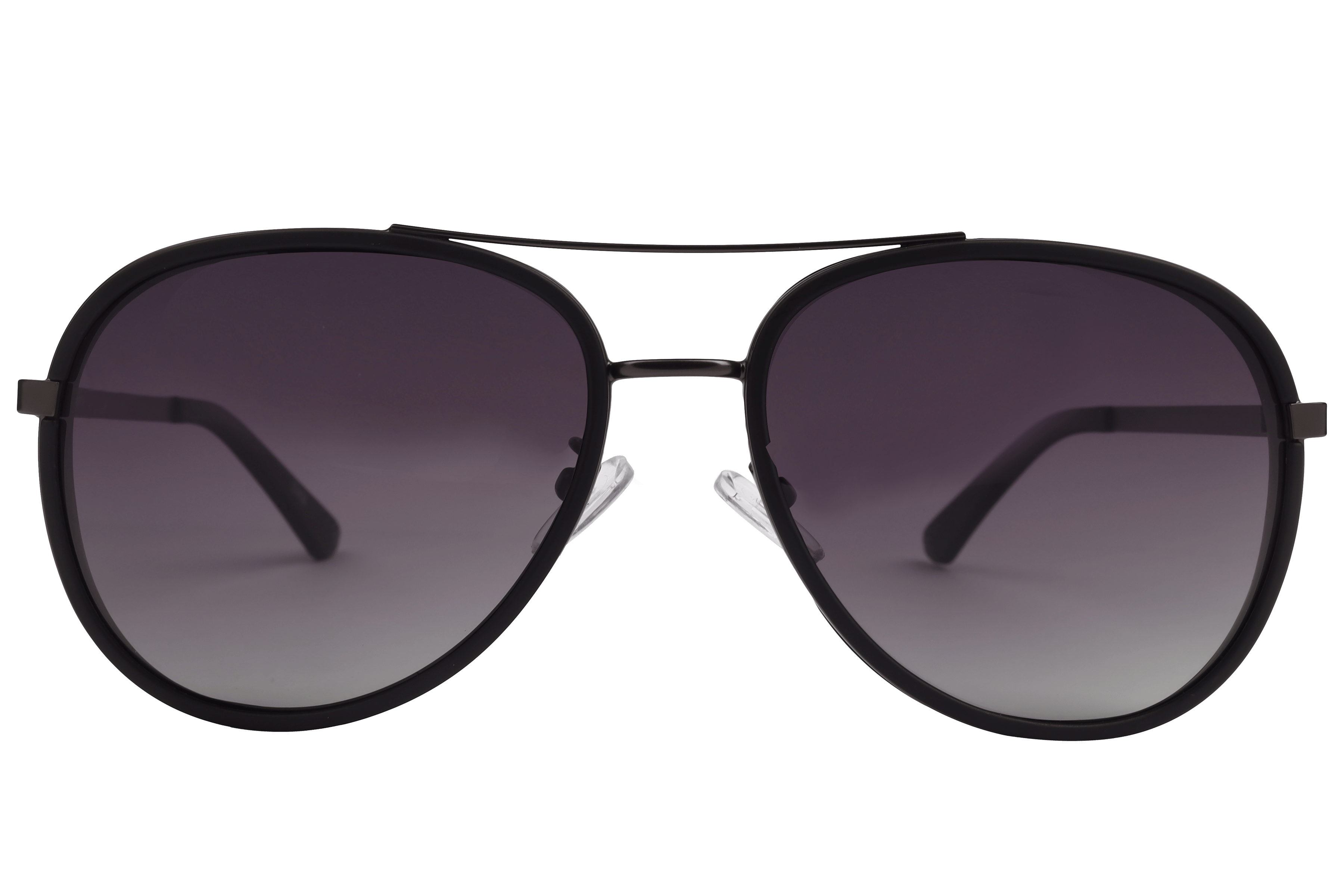 Inspira AK17166 Sunglass Matt Black Male Full Metal Sunglass — Matt Black frame — view 2