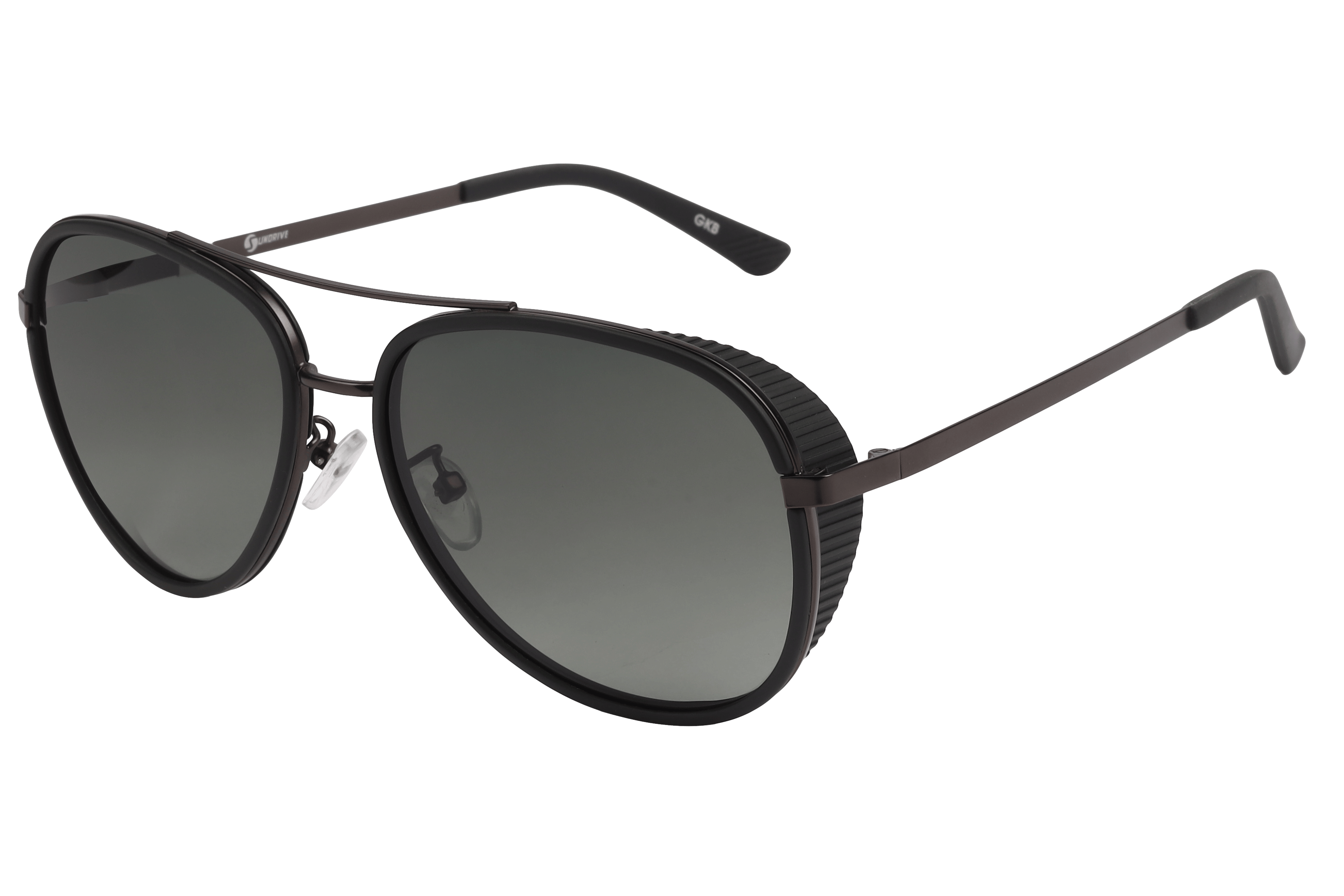 Inspira AK17166 Sunglass Matt Black Male Full Metal — Matt Black frame