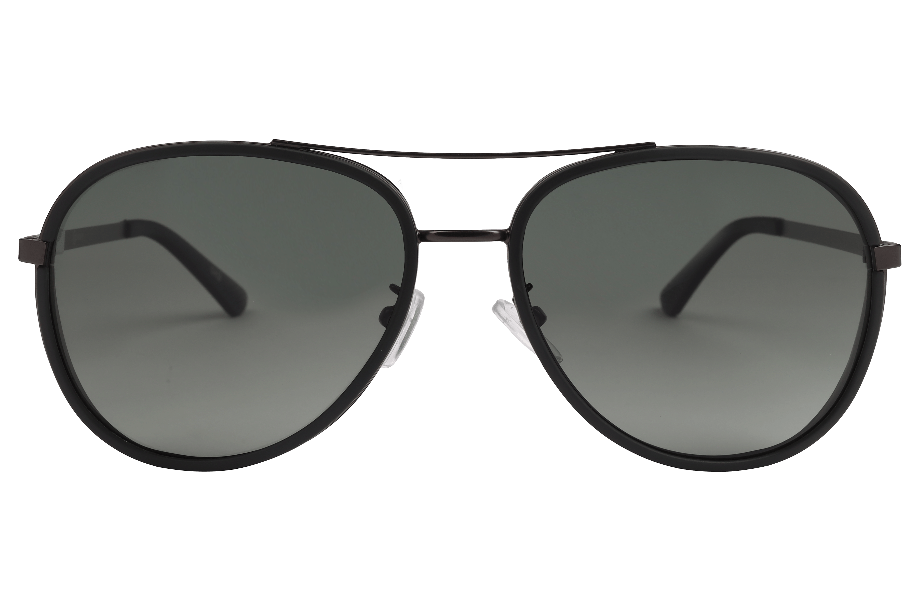Inspira AK17166 Sunglass Matt Black Male Full Metal Sunglass — Matt Black frame — view 2