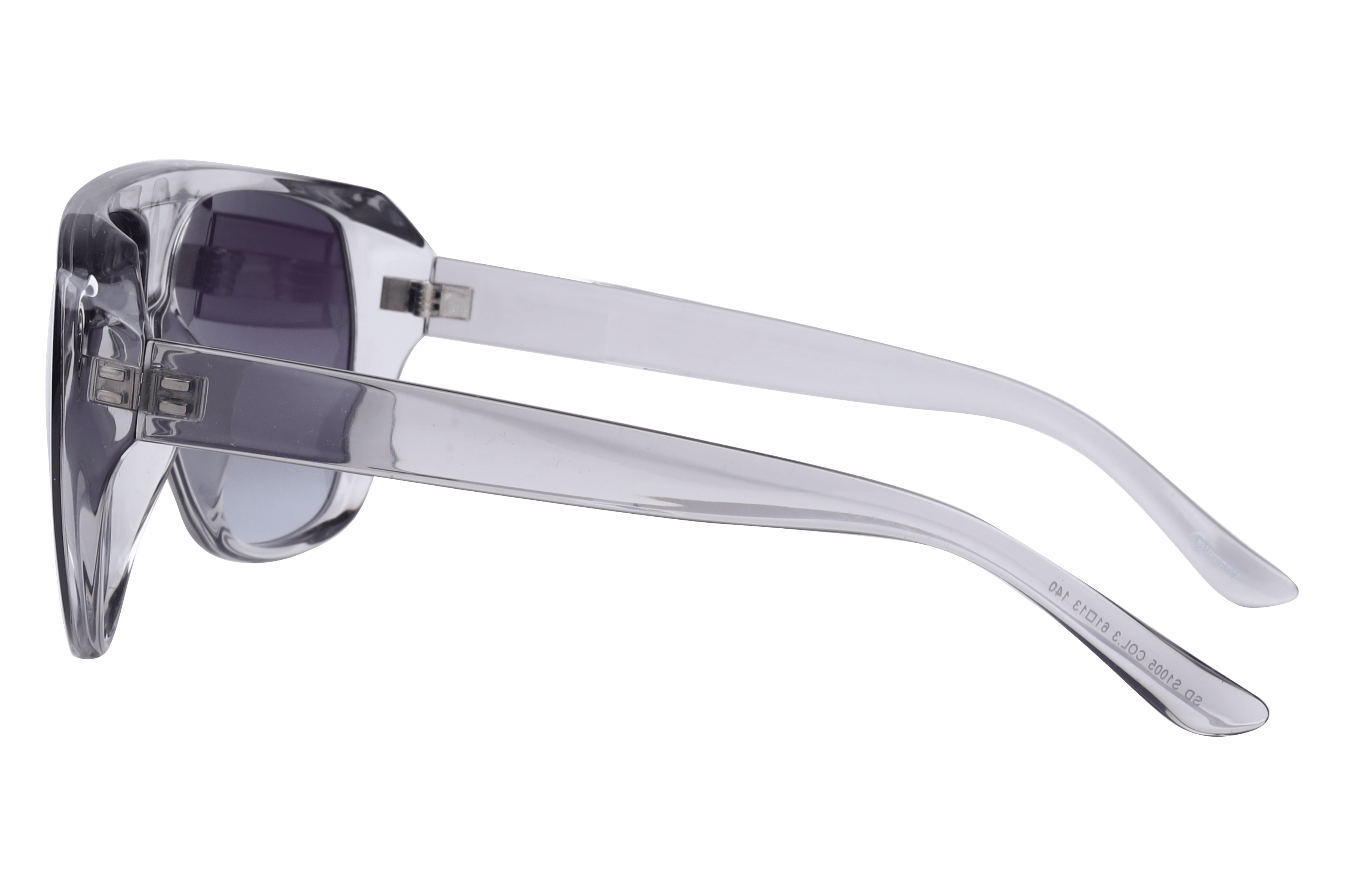 Inspira S1005 Sunglass Transparent Grey Male Full Shell Sunglass — Transparent Grey frame — view 3