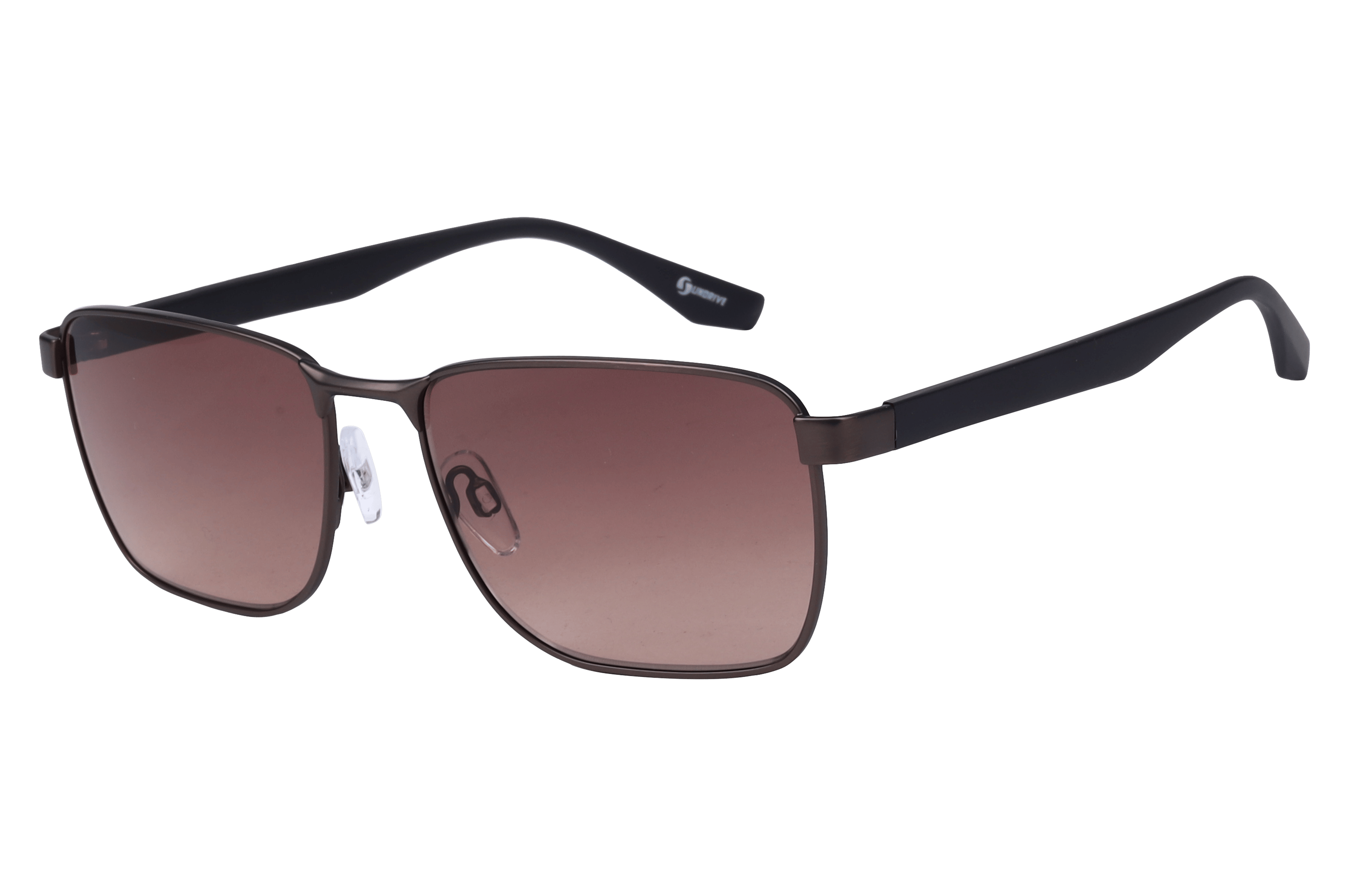 Inspira S1012 Sunglass Matt Brown Male Full Shell — Matt Brown frame