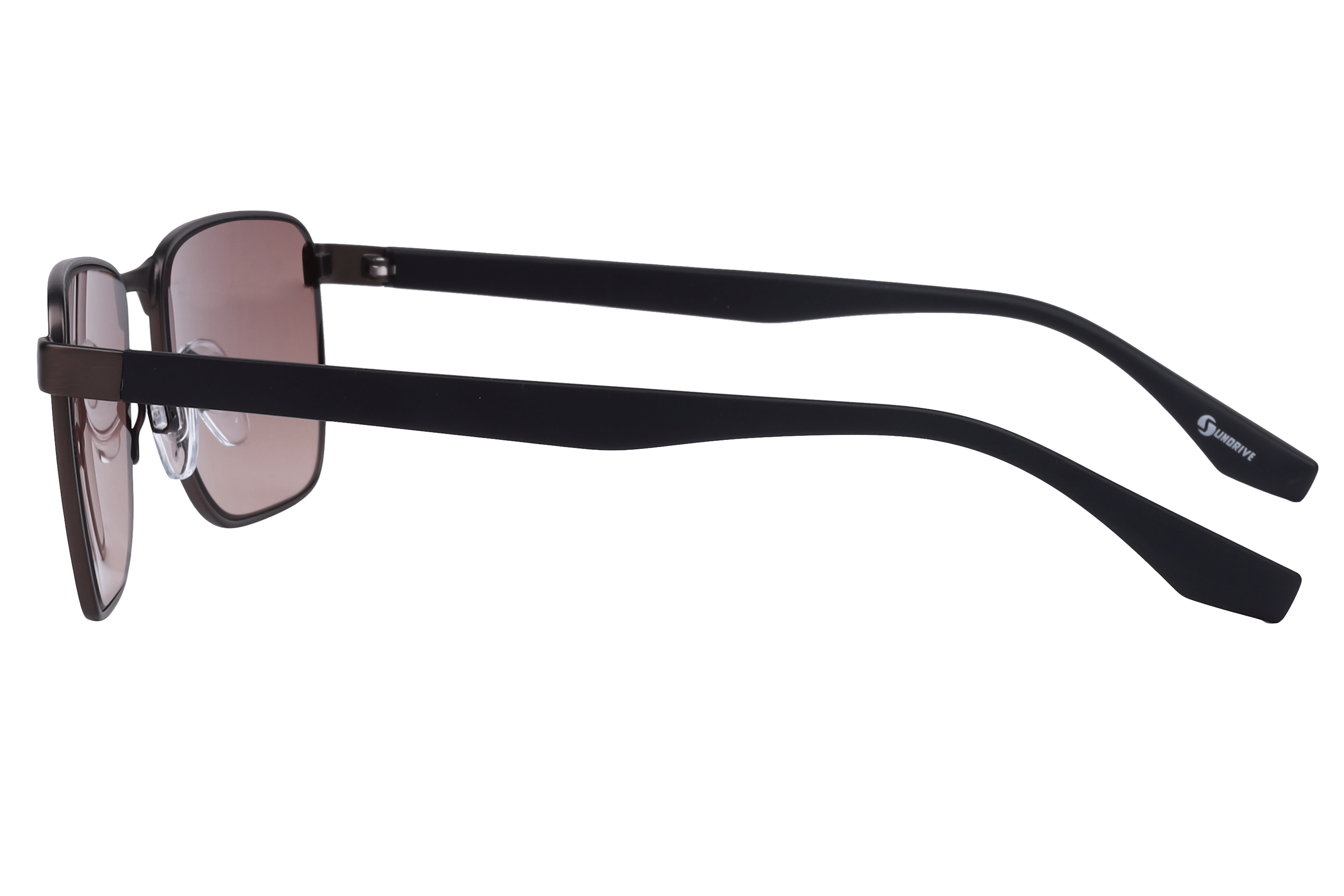 Inspira S1012 Sunglass Matt Brown Male Full Shell Sunglass — Matt Brown frame — view 3