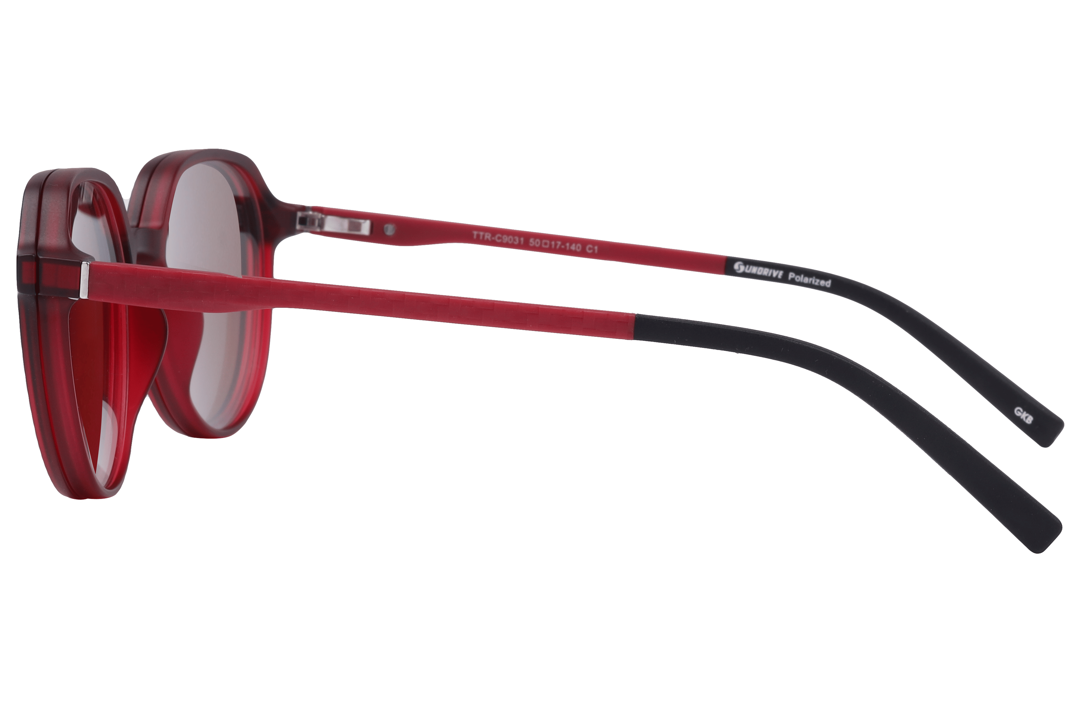 Inspira TTR-C9031 Sunglass Red Unisex Full TR 90 Sunglass — Red frame — view 3