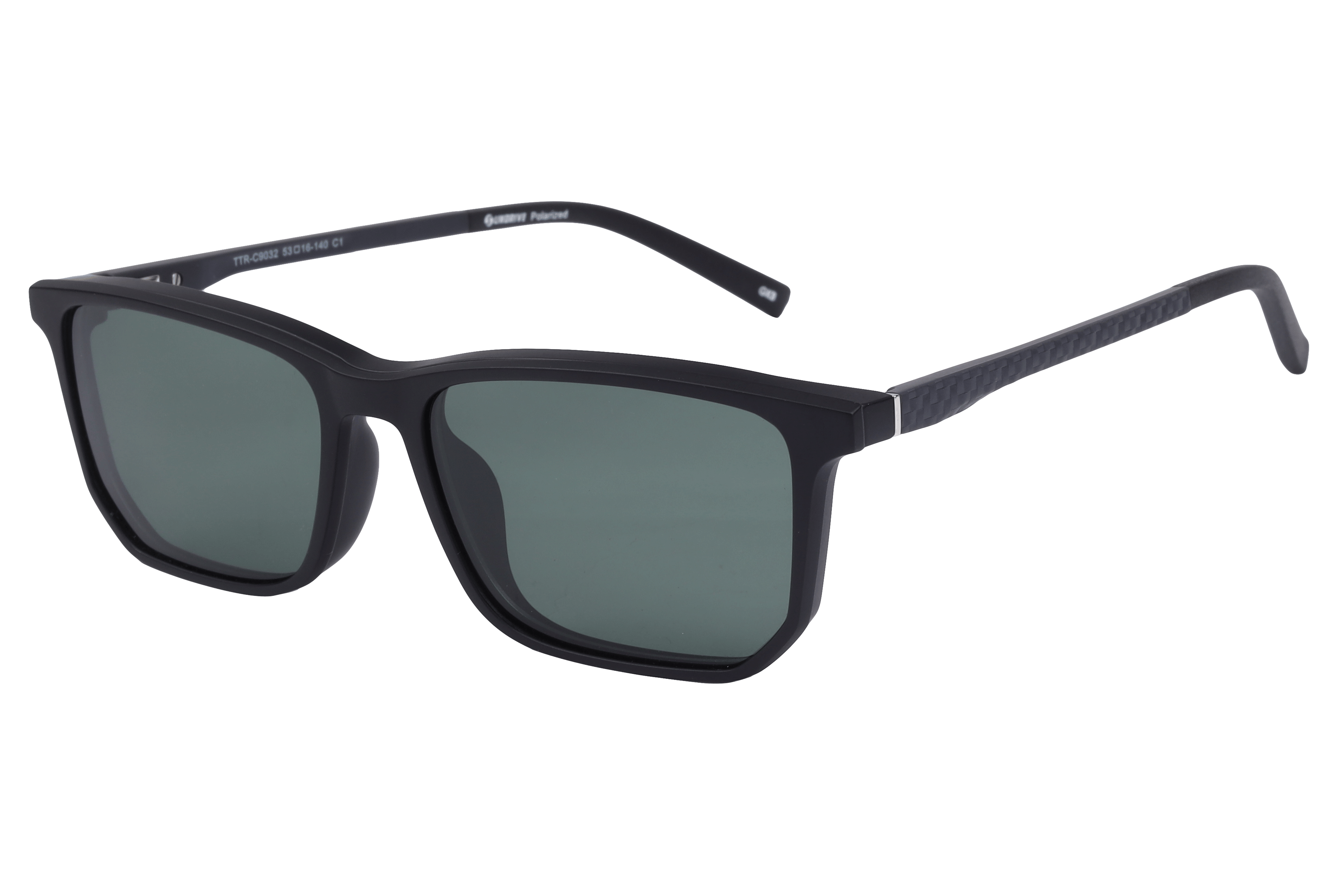 Inspira TTR-C9032 Sunglass Matt Black Unisex Full TR 90 — Matt Green frame