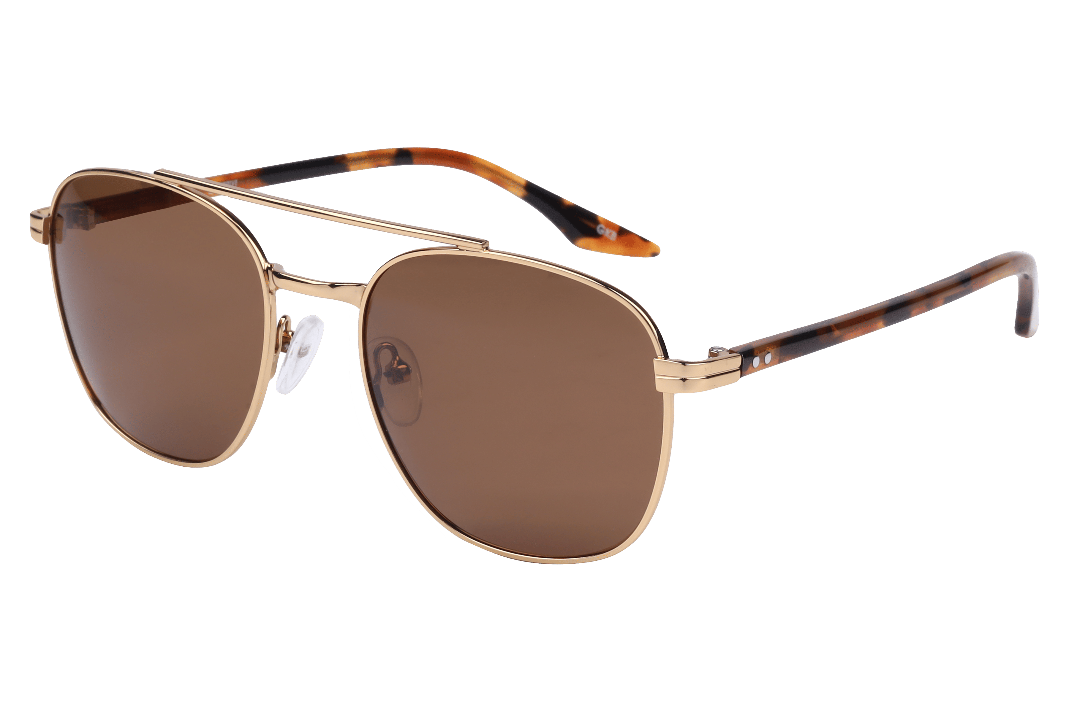 Inspira PZ5047 Sunglass Gold Unisex Full Shell — Gold frame