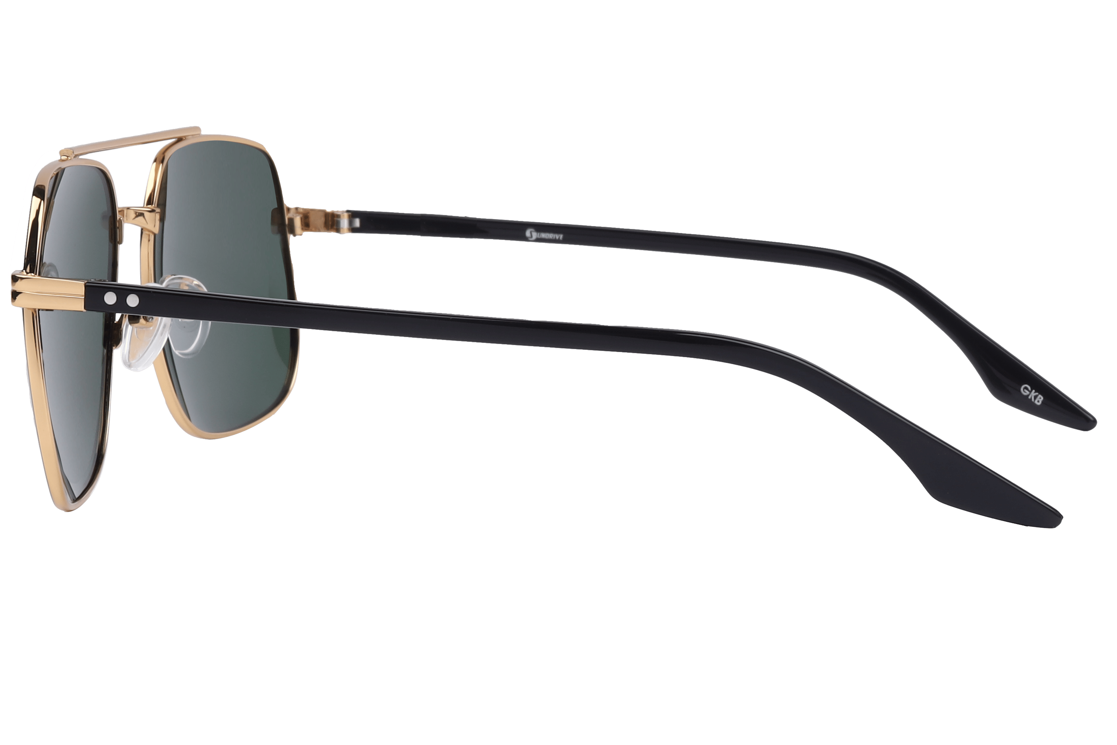 Inspira PZ5050 Sunglass Black Male Full Shell Sunglass — Black frame — view 3