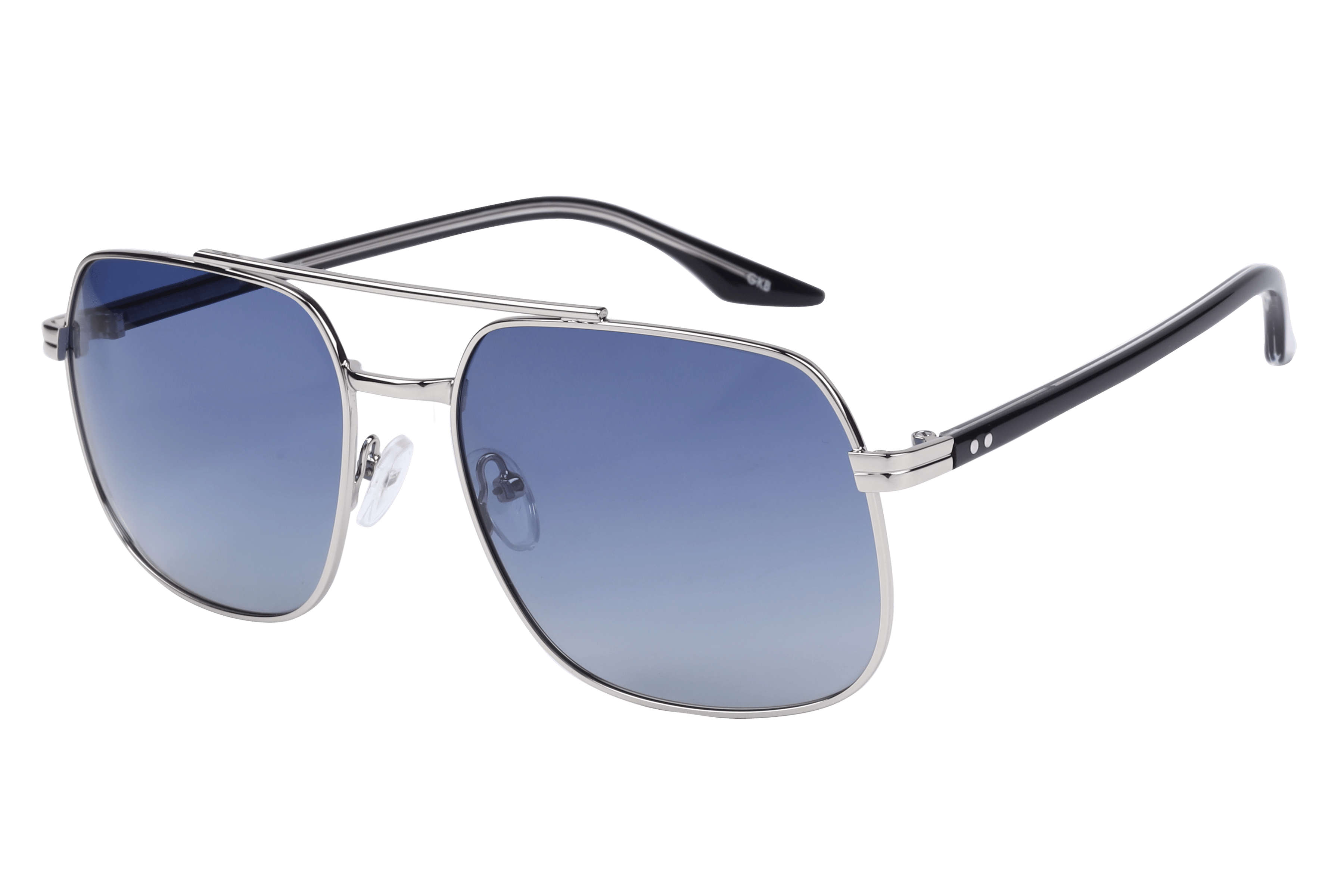 Inspira PZ5050 Sunglass Silver Male Full Shell — Silver frame