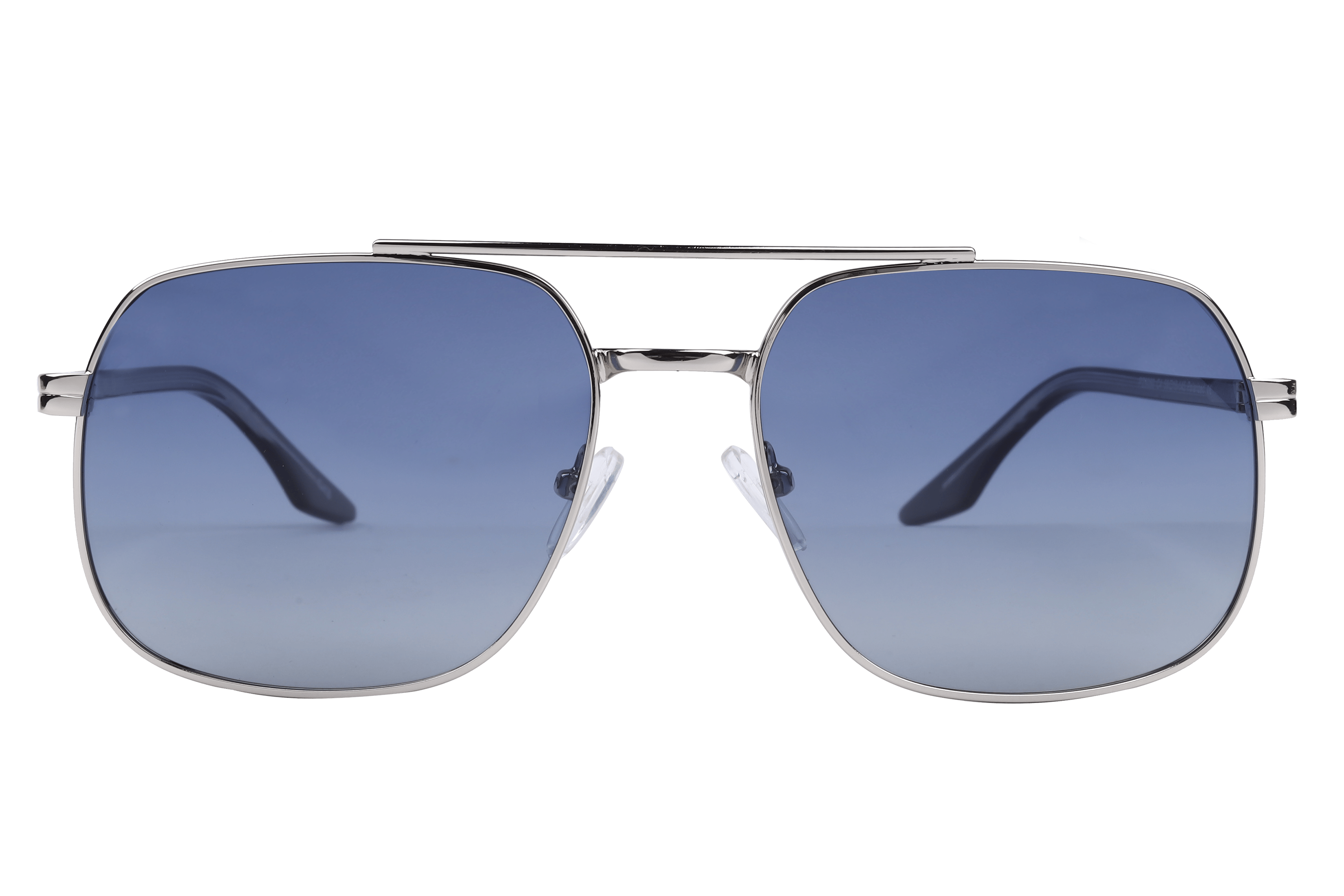 Inspira PZ5050 Sunglass Silver Male Full Shell Sunglass — Silver frame — view 2