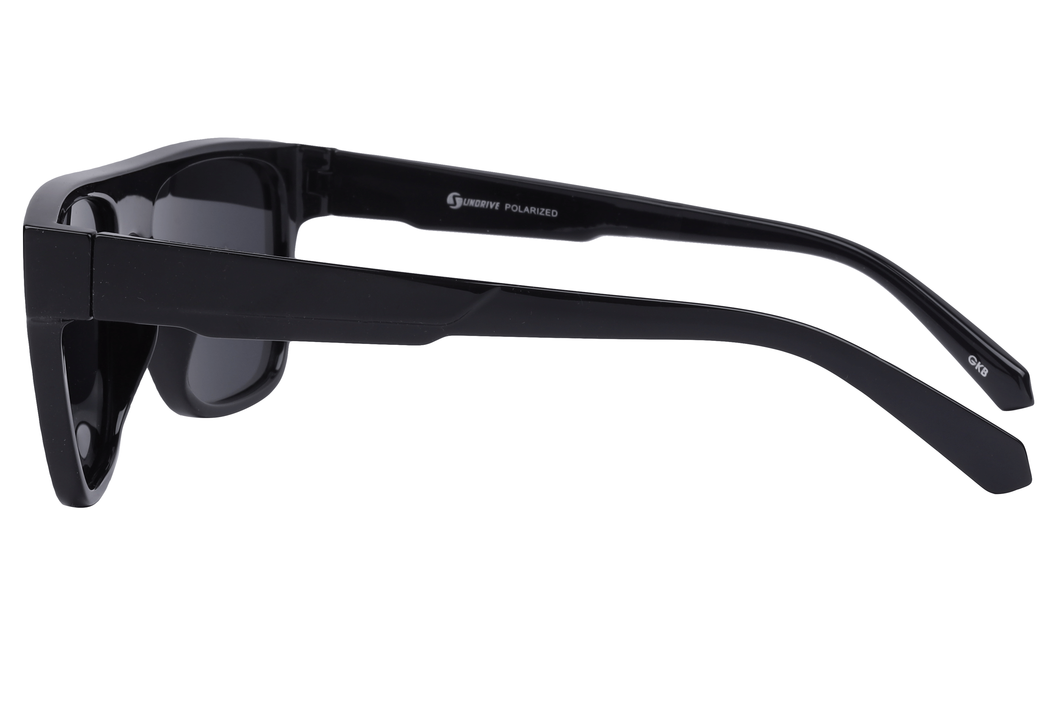 Inspira TR7549 Sunglass Black Male Full Shell Sunglass — Black frame — view 3