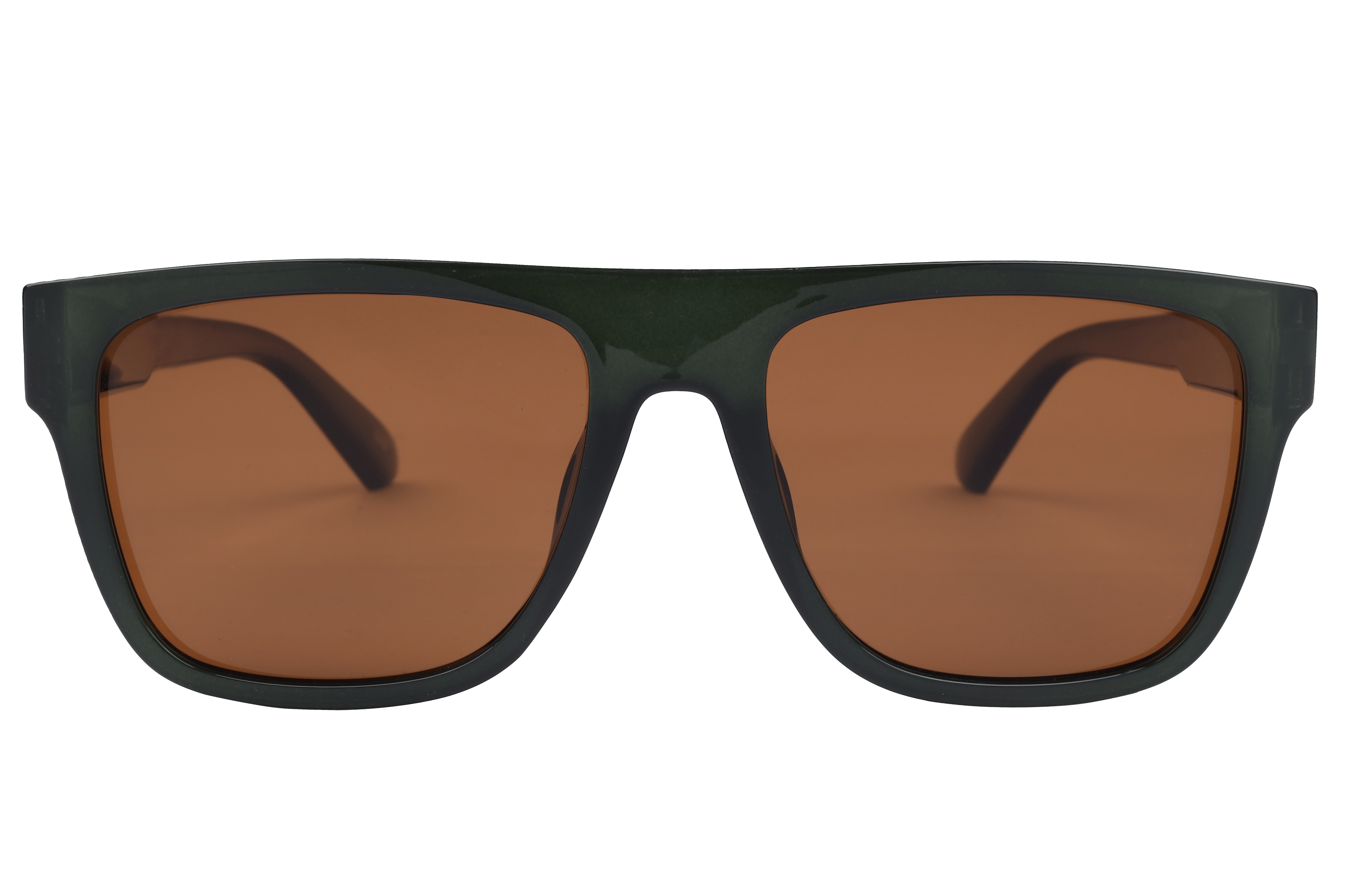 Inspira TR7549 Sunglass Green Male Full Shell — Matt Grey frame