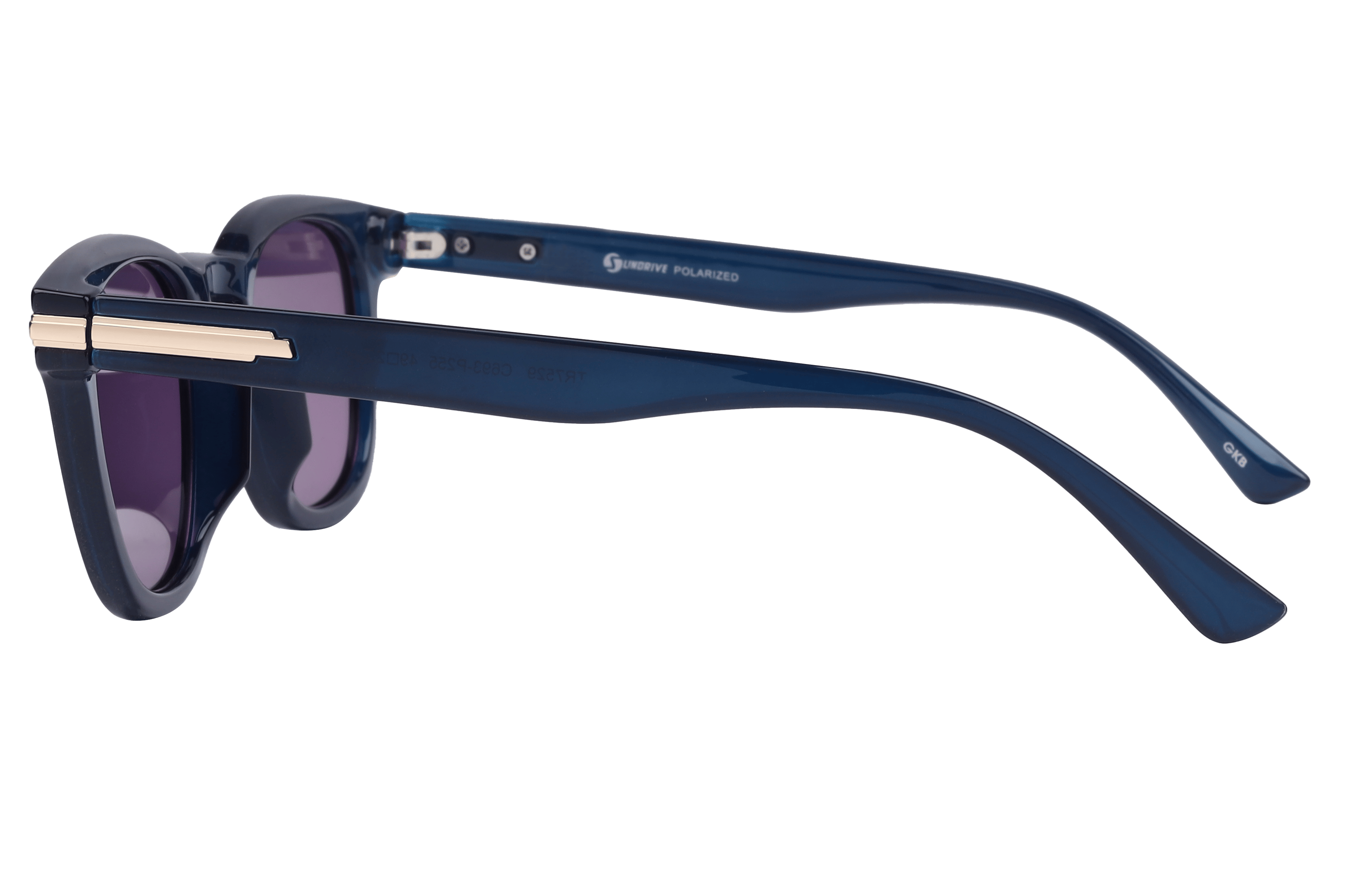 Inspira TR7529 Sunglass Blue Male Full Shell Sunglass — Blue frame — view 3