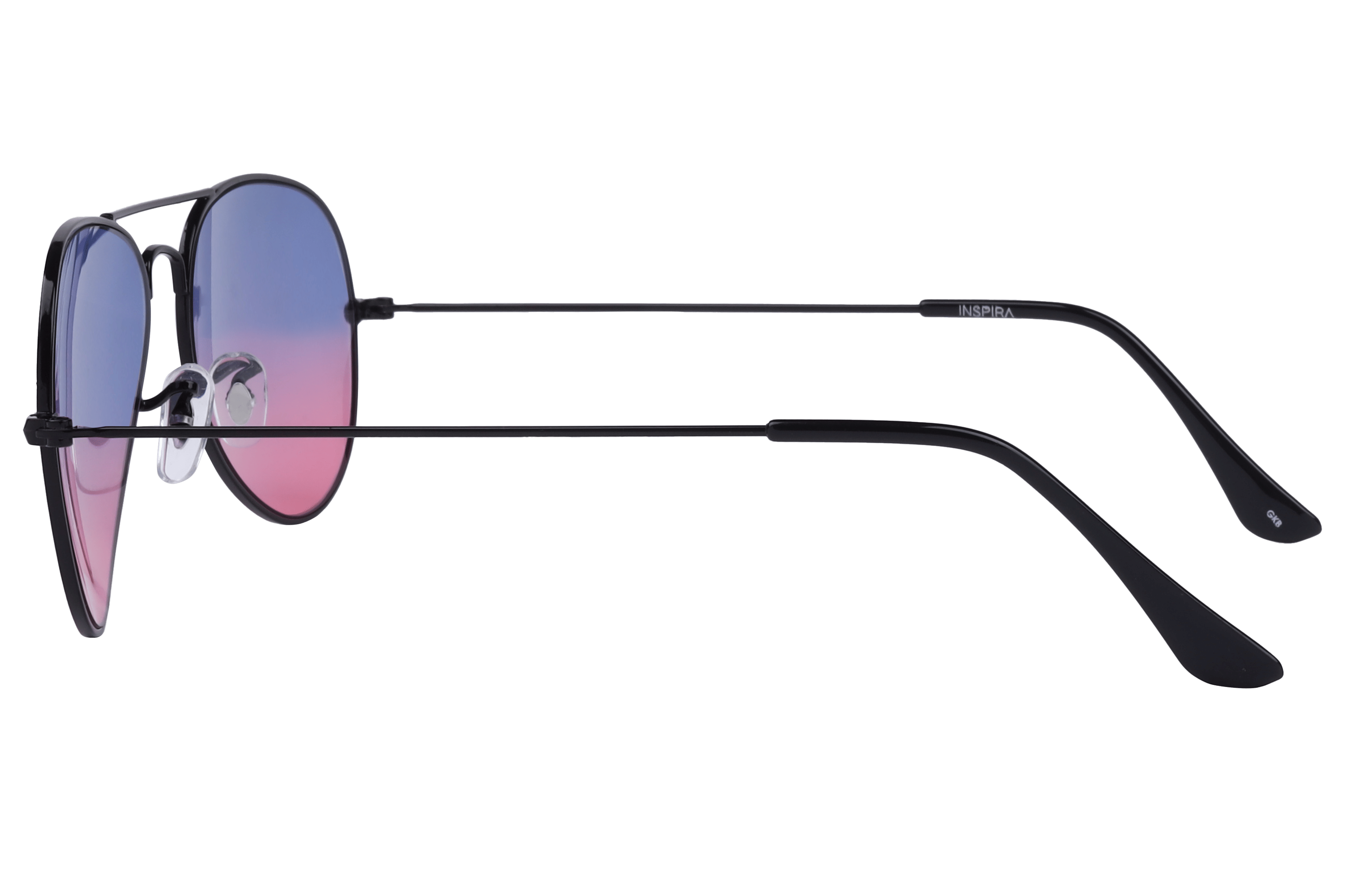 Inspira CHAV S01 Sunglass Black Unisex Full Metal Sunglass — Black frame — view 3