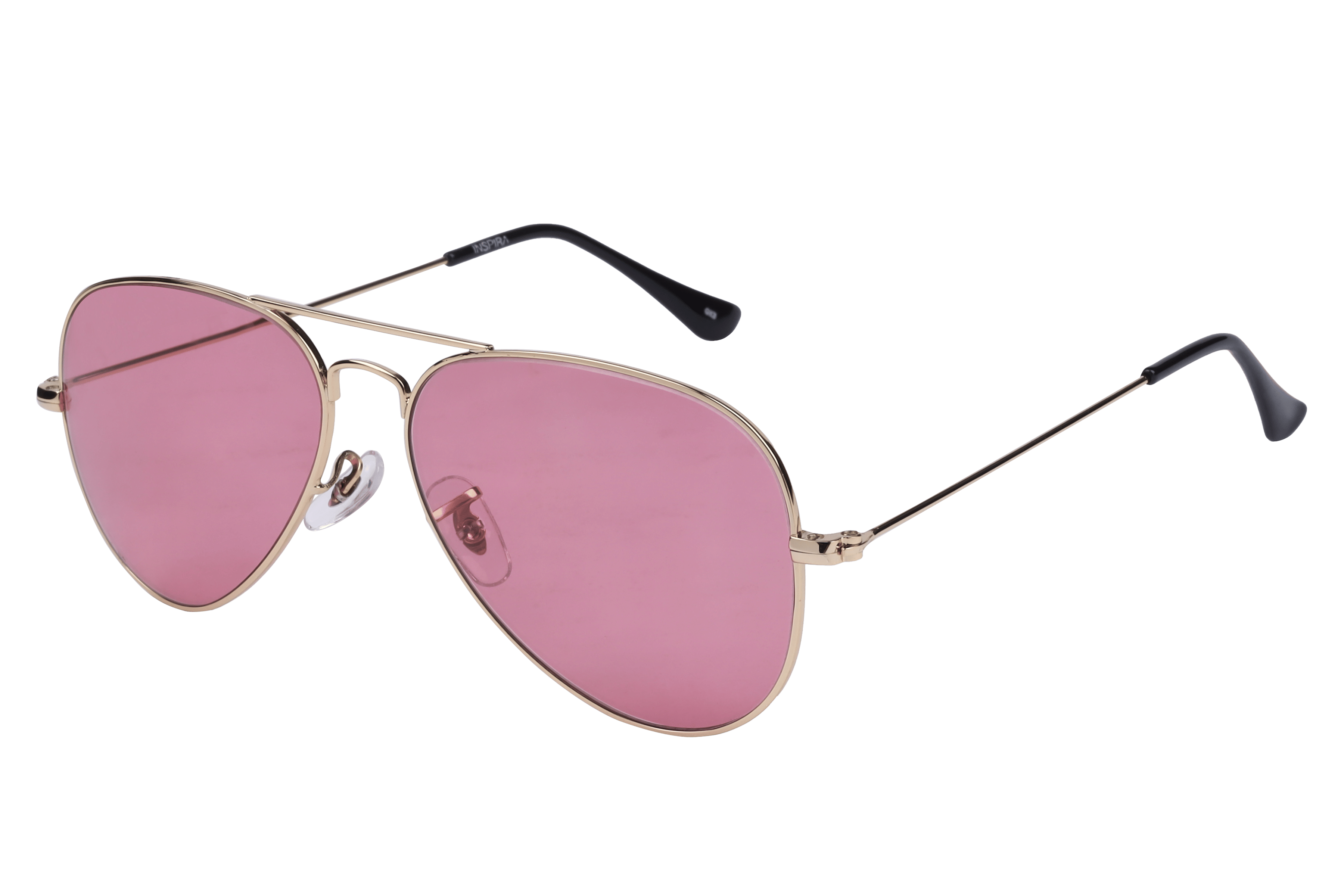 Inspira CHAV S01 Sunglass Gold Unisex Full Metal — Gold frame