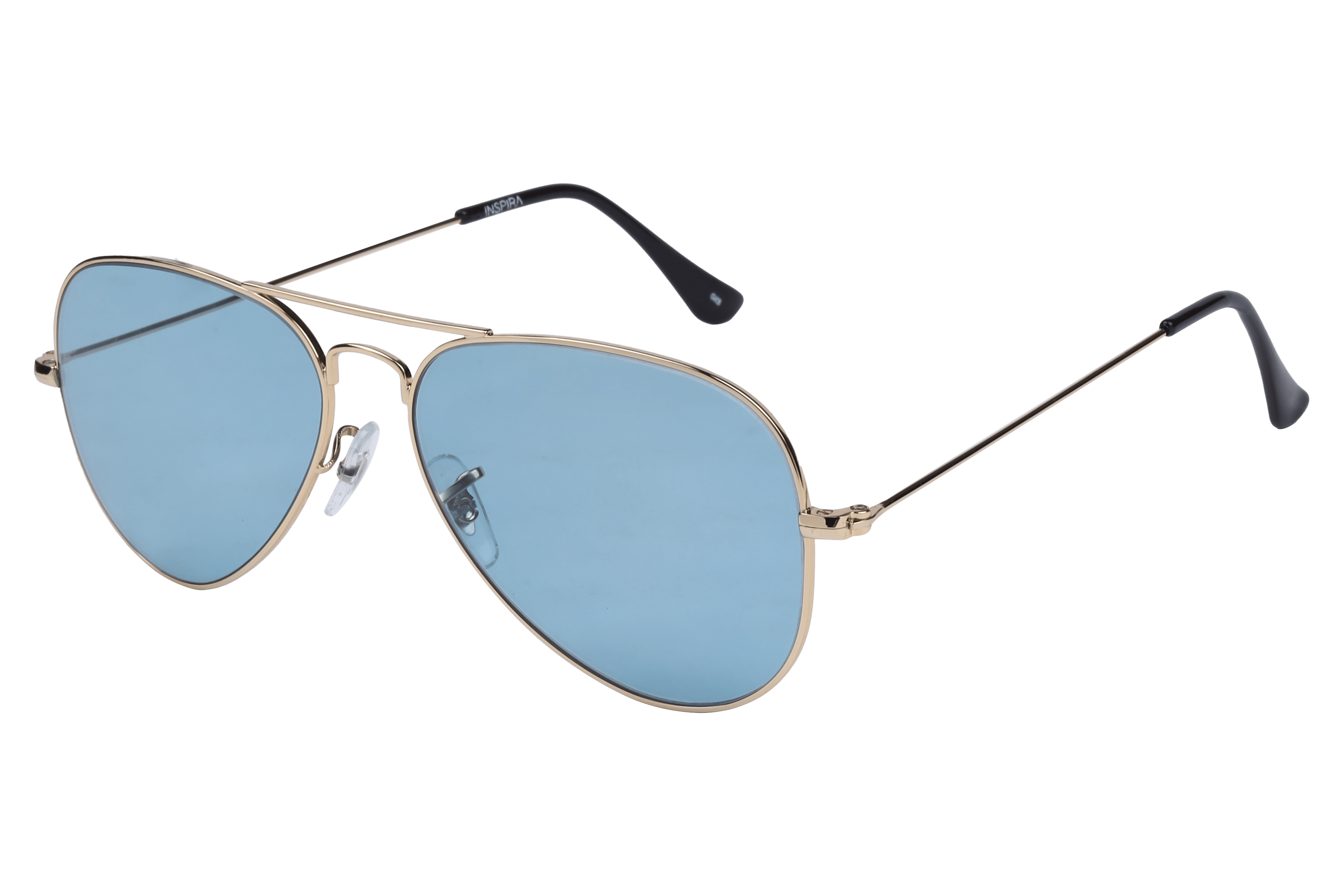 Inspira CHAV S01 Sunglass Gold Unisex Full Metal — Gold frame