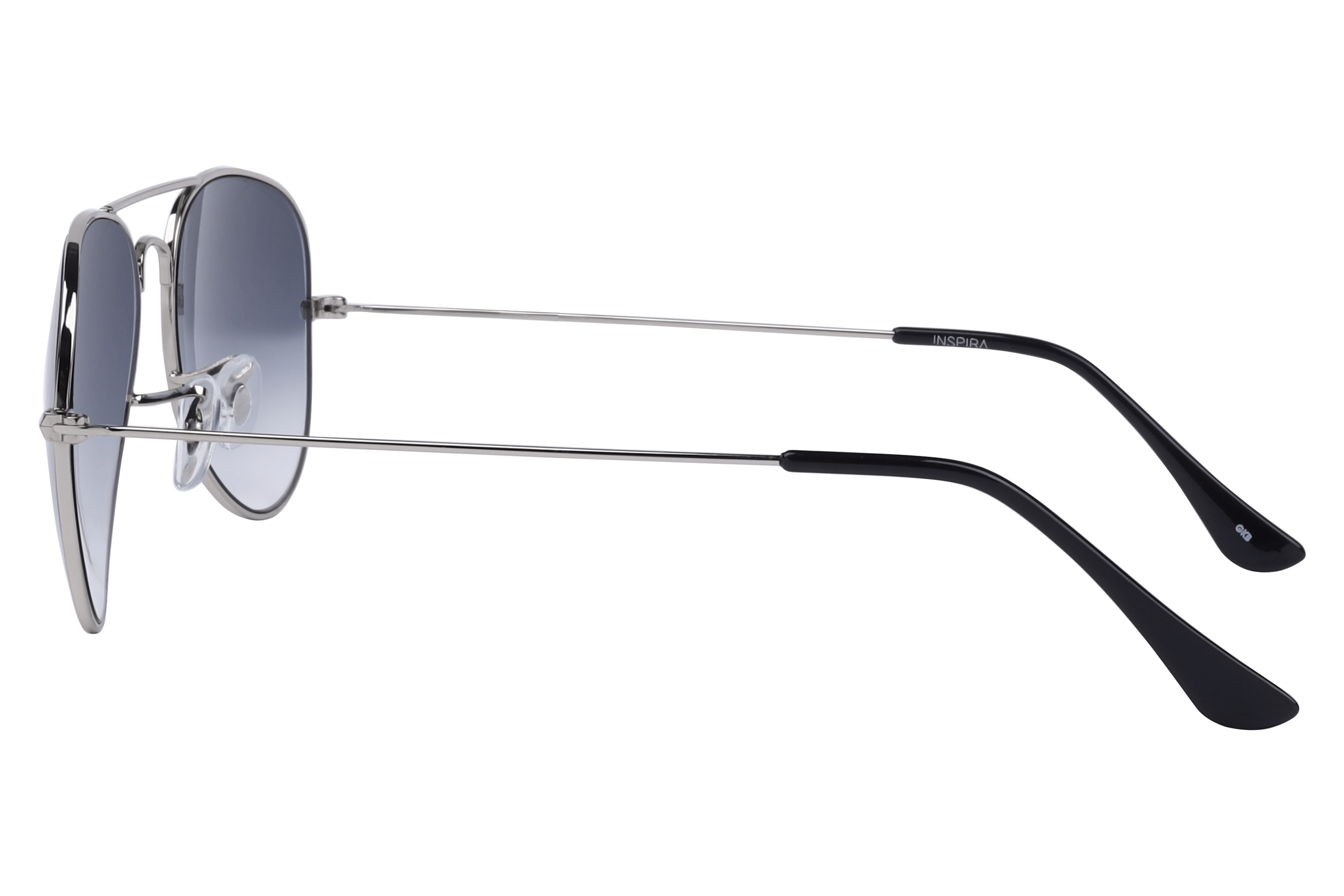 Inspira CHAV S01 Sunglass Silver Unisex Full Metal Sunglass — Silver frame — view 3
