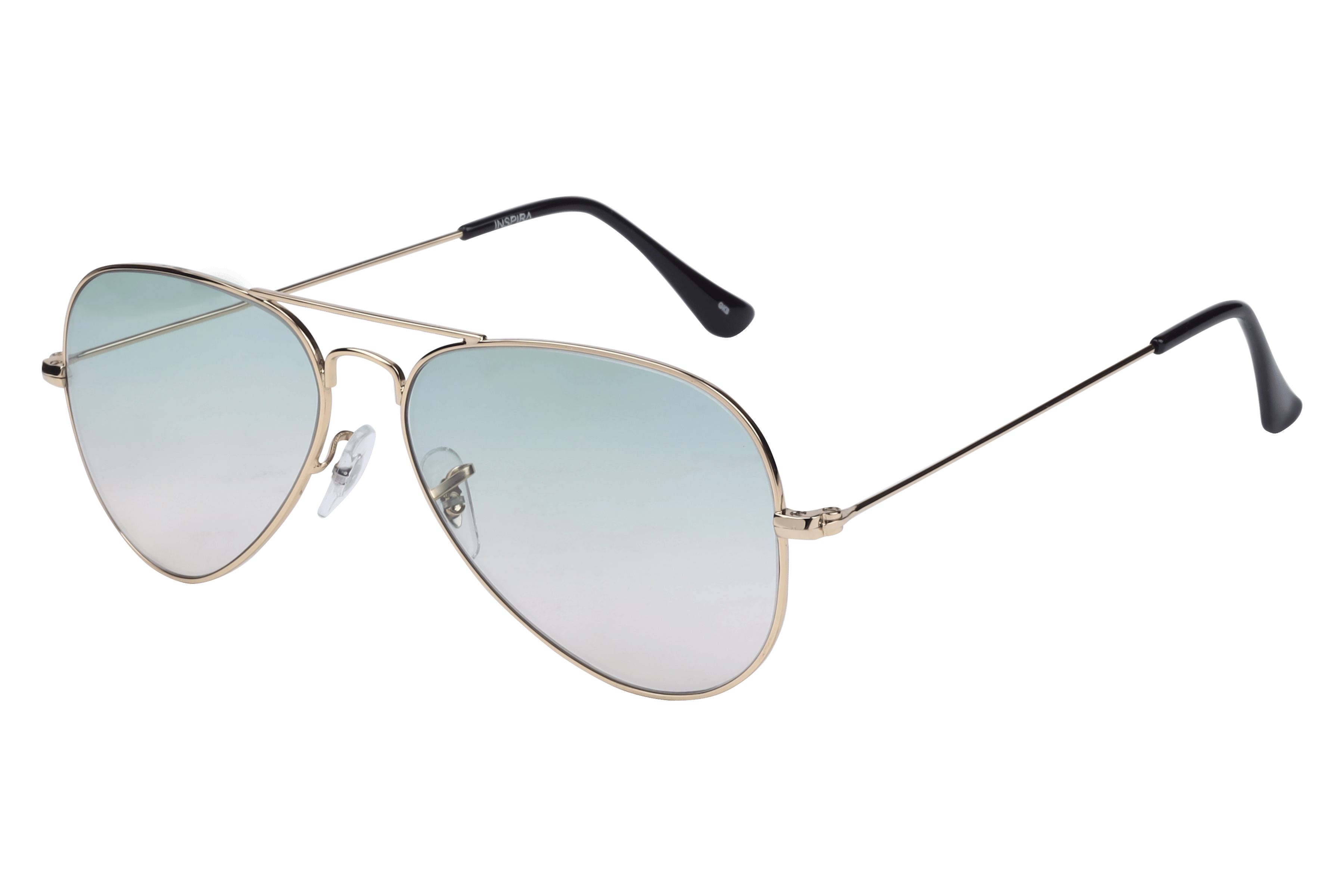Inspira CHAV S01 Sunglass Gold Unisex Full Metal — Gold frame