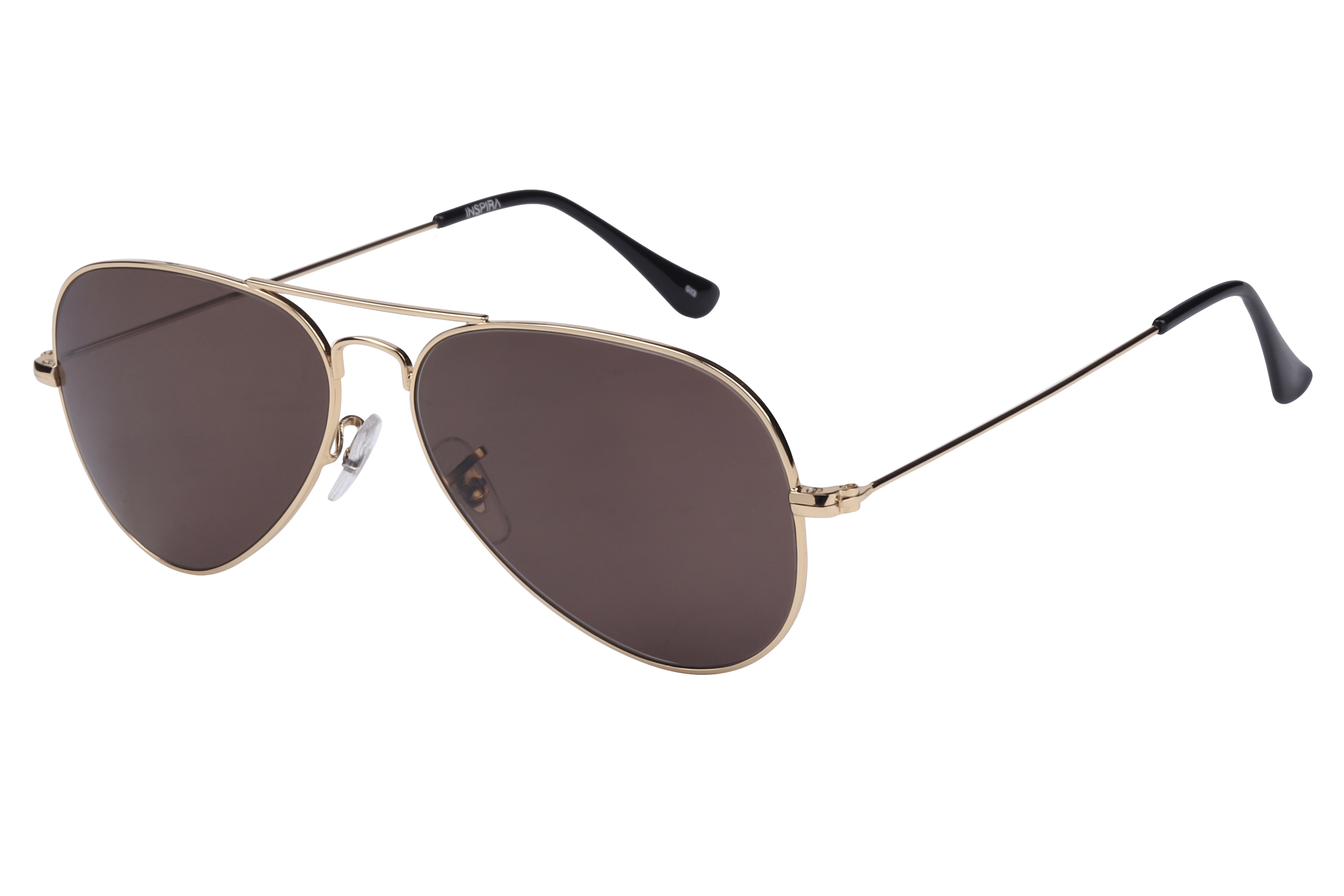 Inspira CHAV S01 Sunglass Gold Unisex Full Metal — Gold frame