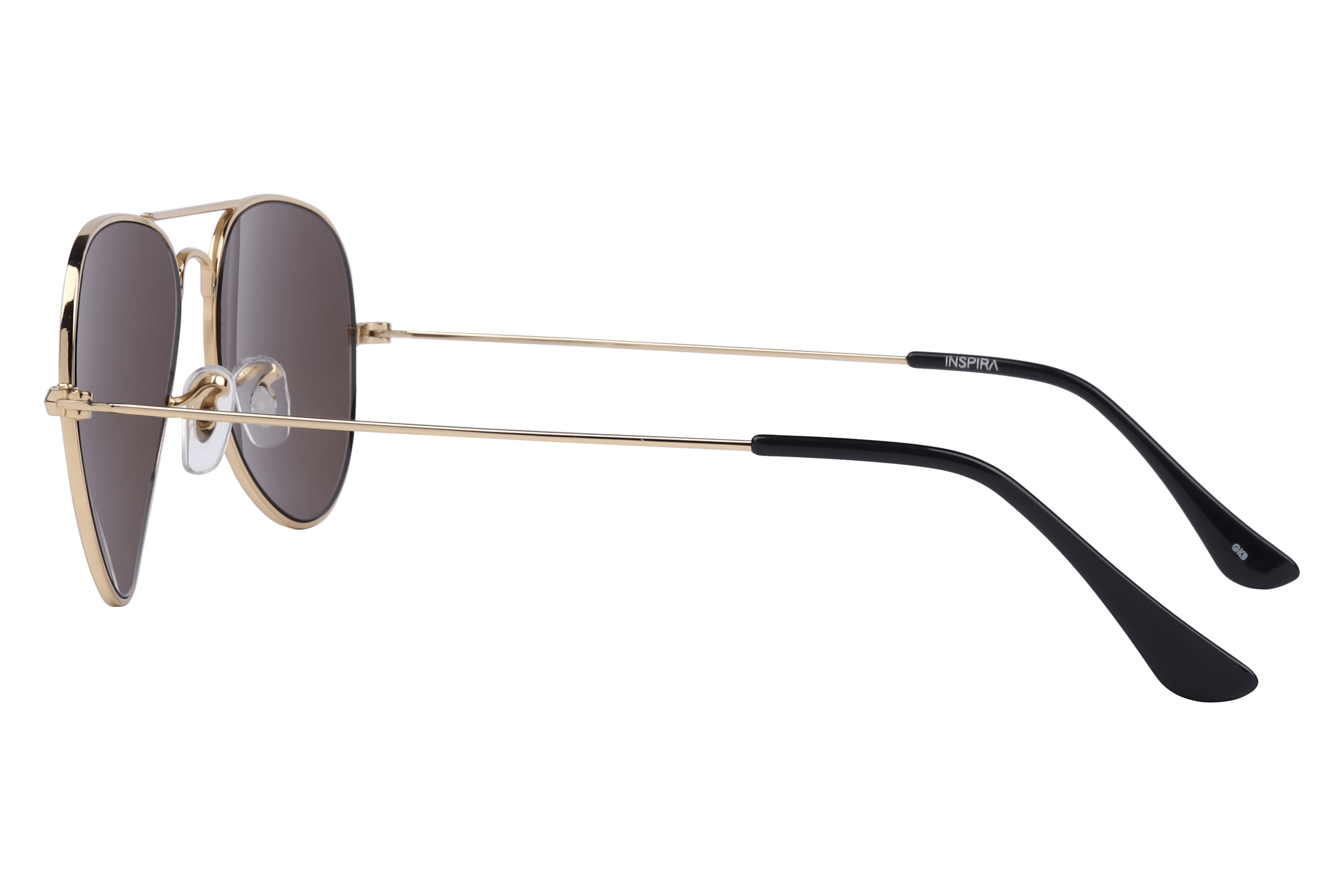 Inspira CHAV S01 Sunglass Gold Unisex Full Metal Sunglass — Gold frame — view 3