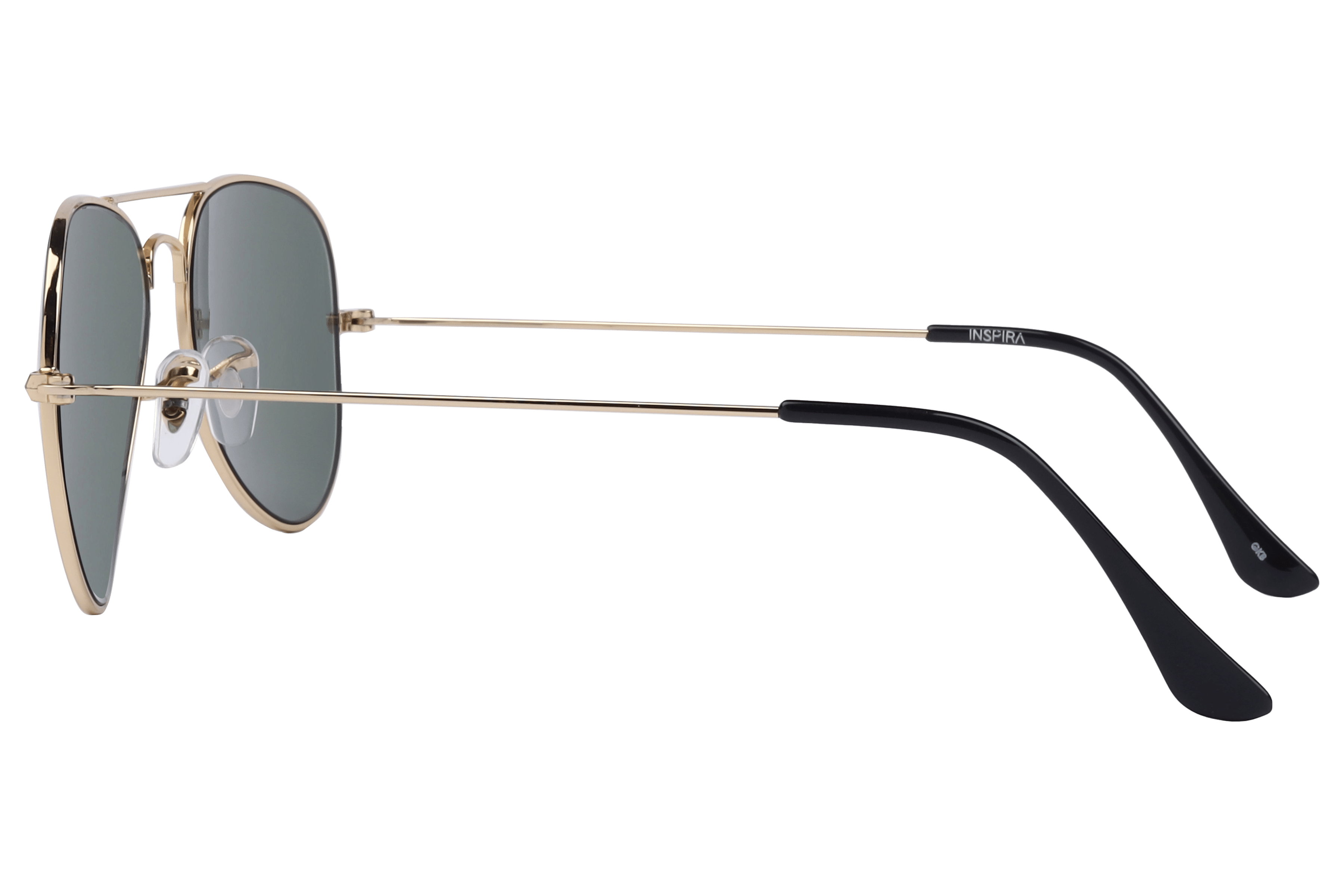 Inspira CHAV S01 Sunglass Gold Unisex Full Metal Sunglass — Gold frame — view 3