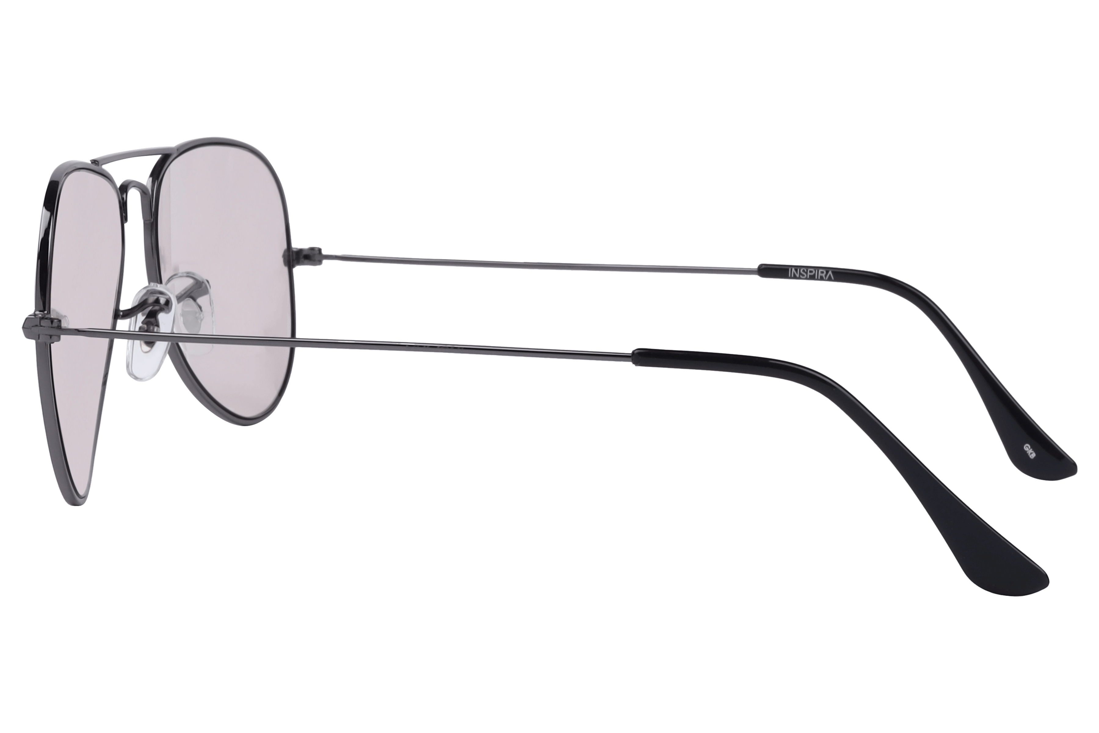 Inspira CHAV S01 Sunglass Gun Metal Unisex Full Metal Sunglass — Gun Metal frame — view 3