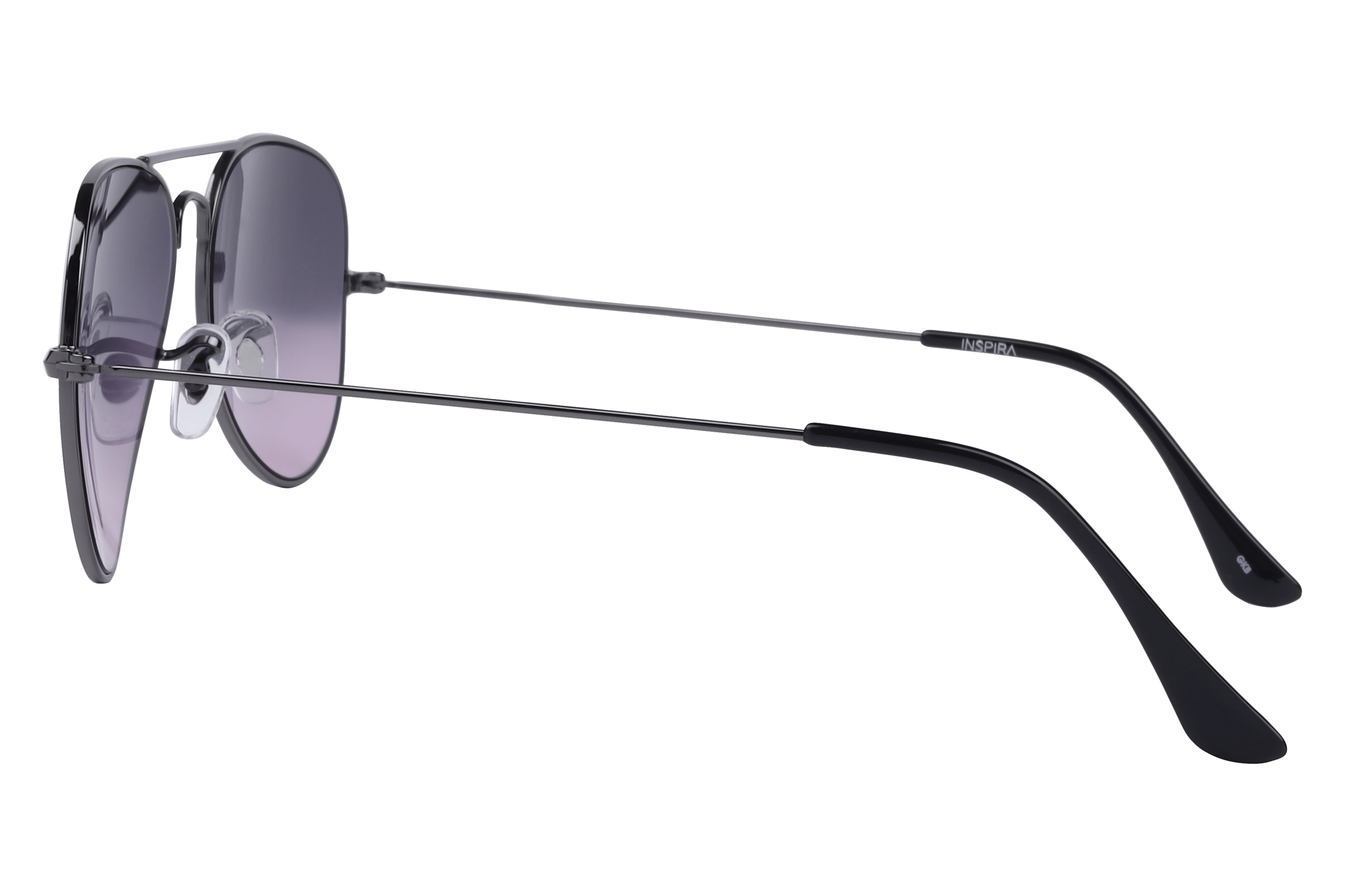 Inspira CHAV S01 Sunglass Gun Metal Unisex Full Metal Sunglass — Gun Metal frame — view 3