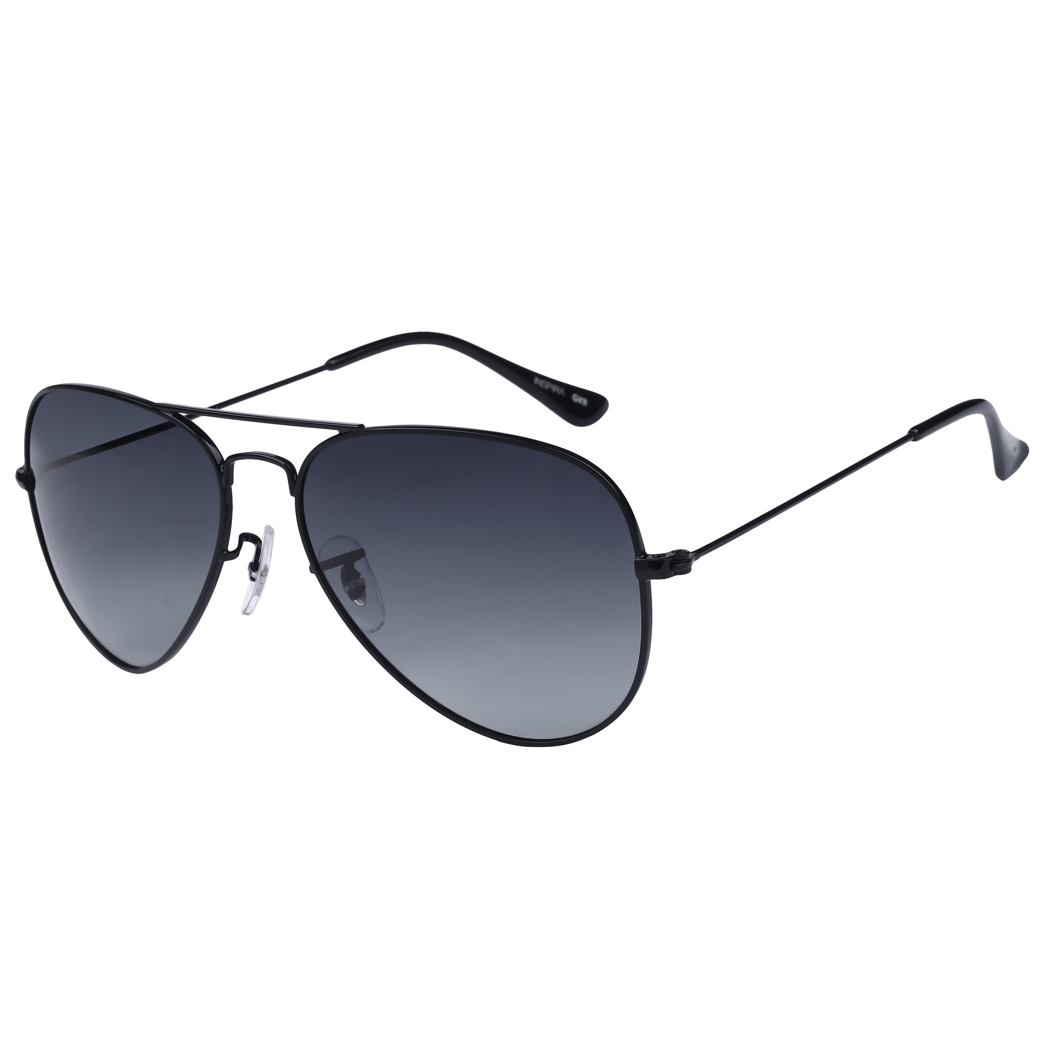 Inspira AK17019M Sunglass Black Unisex Full Metal — Black frame