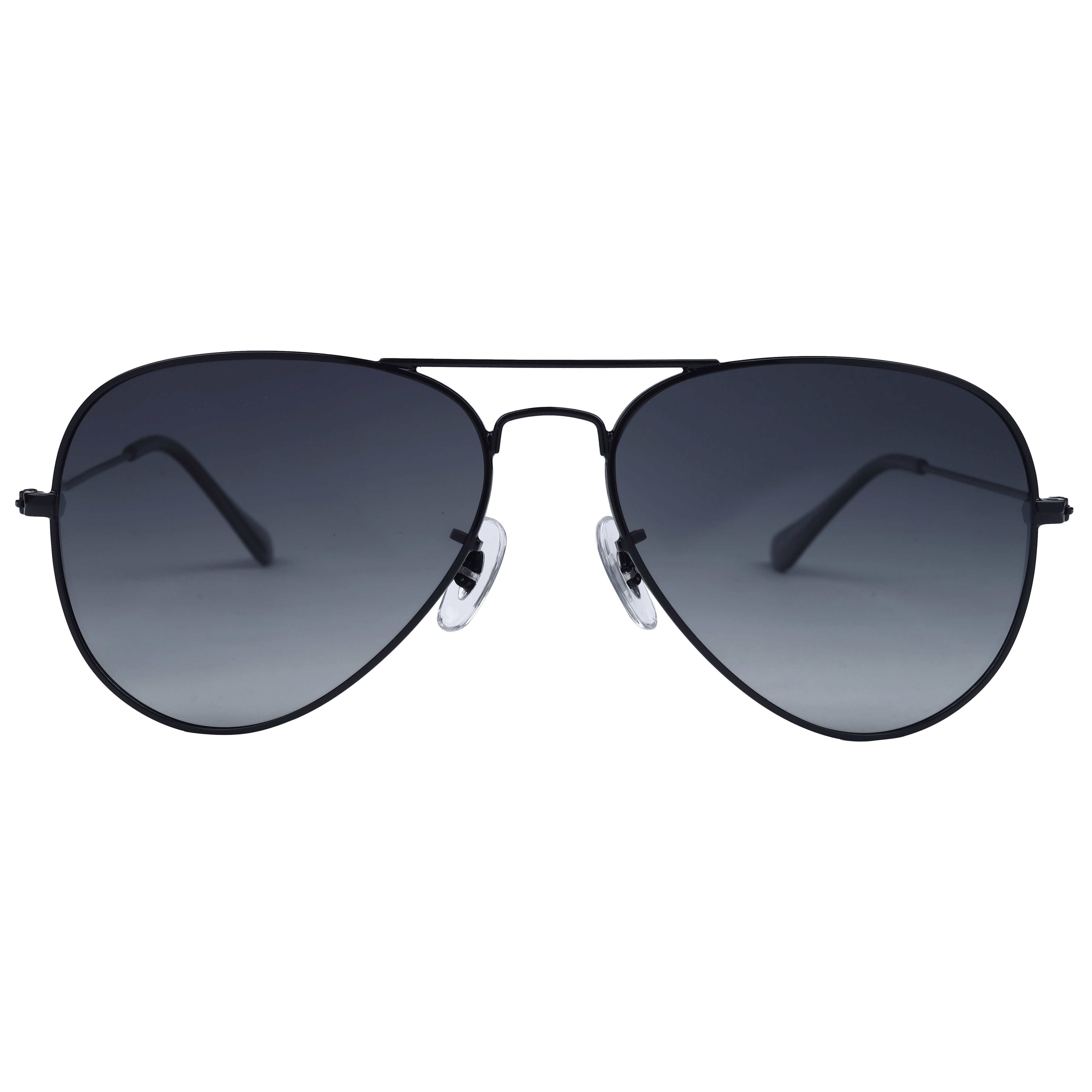 Inspira AK17019M Sunglass Black Unisex Full Metal Sunglass — Black frame — view 2