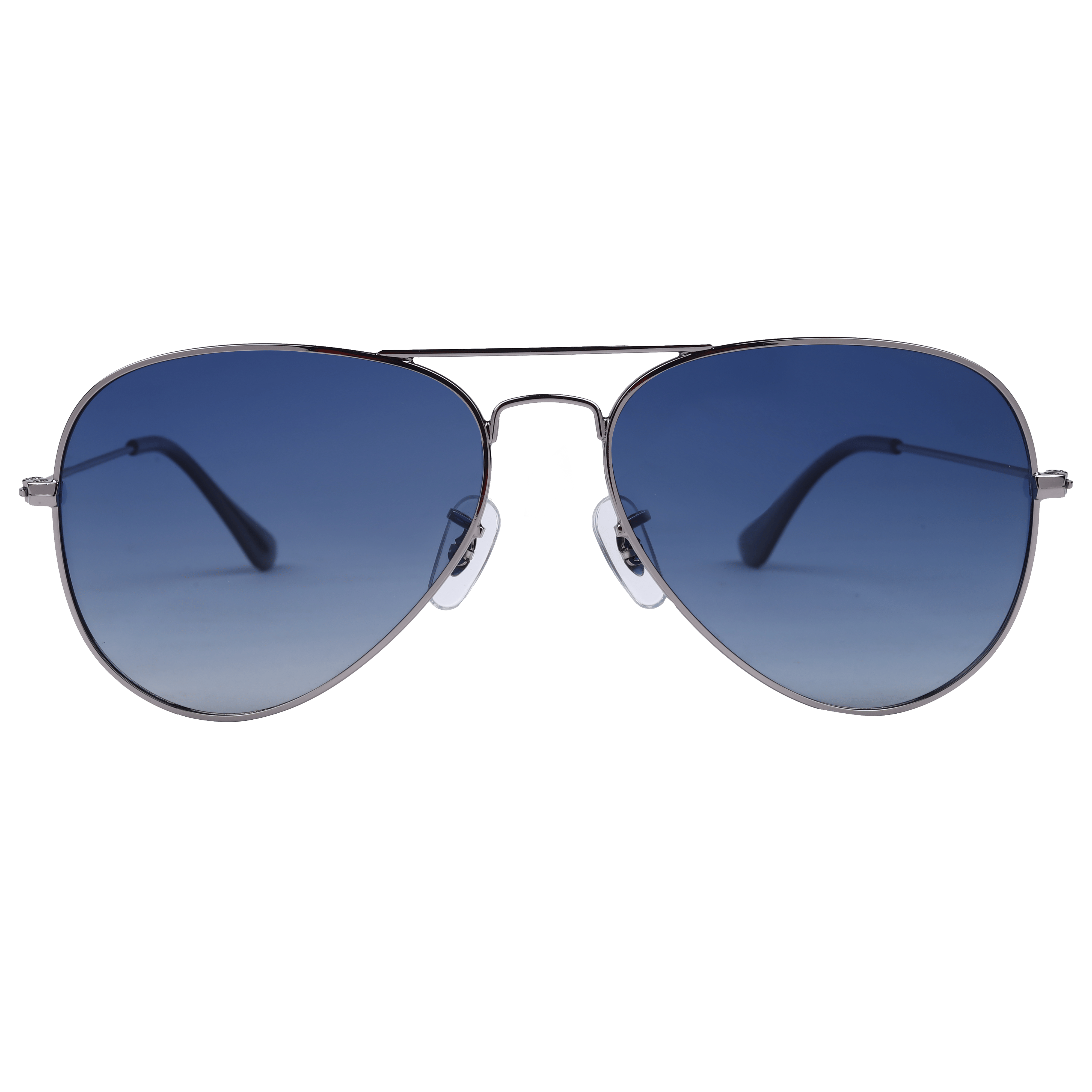 Inspira AK17019M Sunglass Shiny Gun Metal Unisex Full Metal Sunglass — Shiny Gun Metal frame — view 2