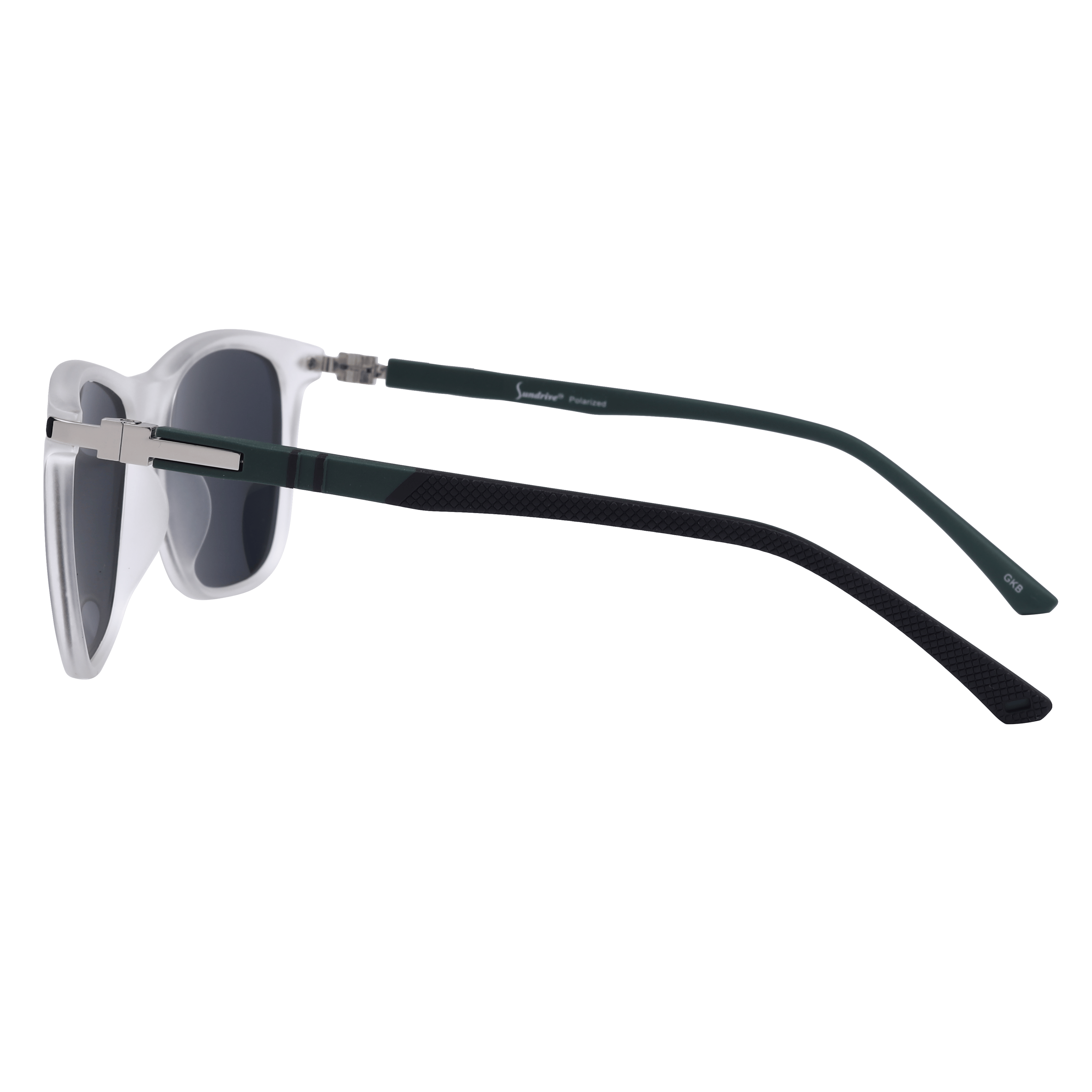 Inspira TR8075 Sunglass Transparent Male Full TR 90 Sunglass — Transparent frame — view 3