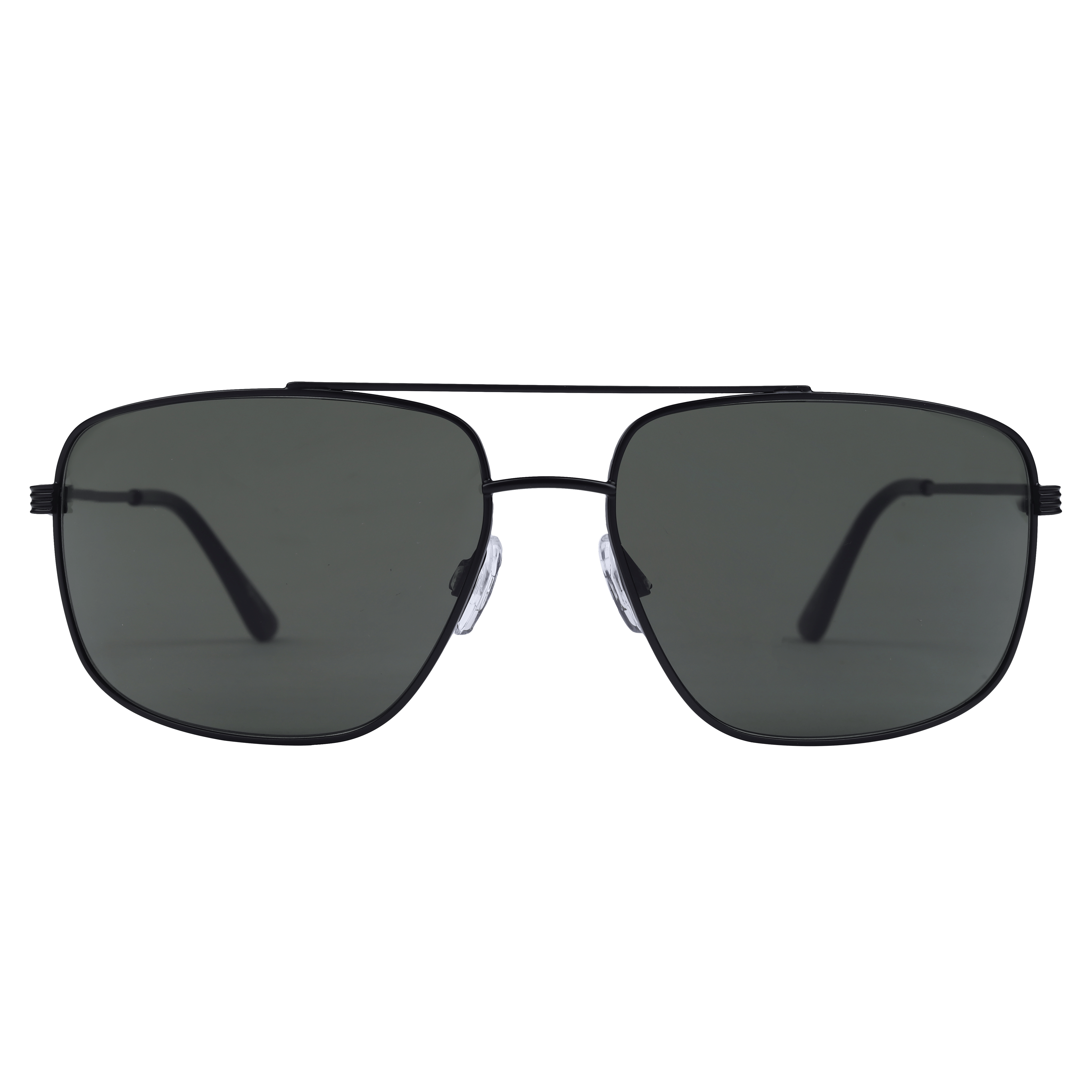 Inspira S993 Sunglass Matt Black Male Full Metal Sunglass — Matt Black frame — view 2