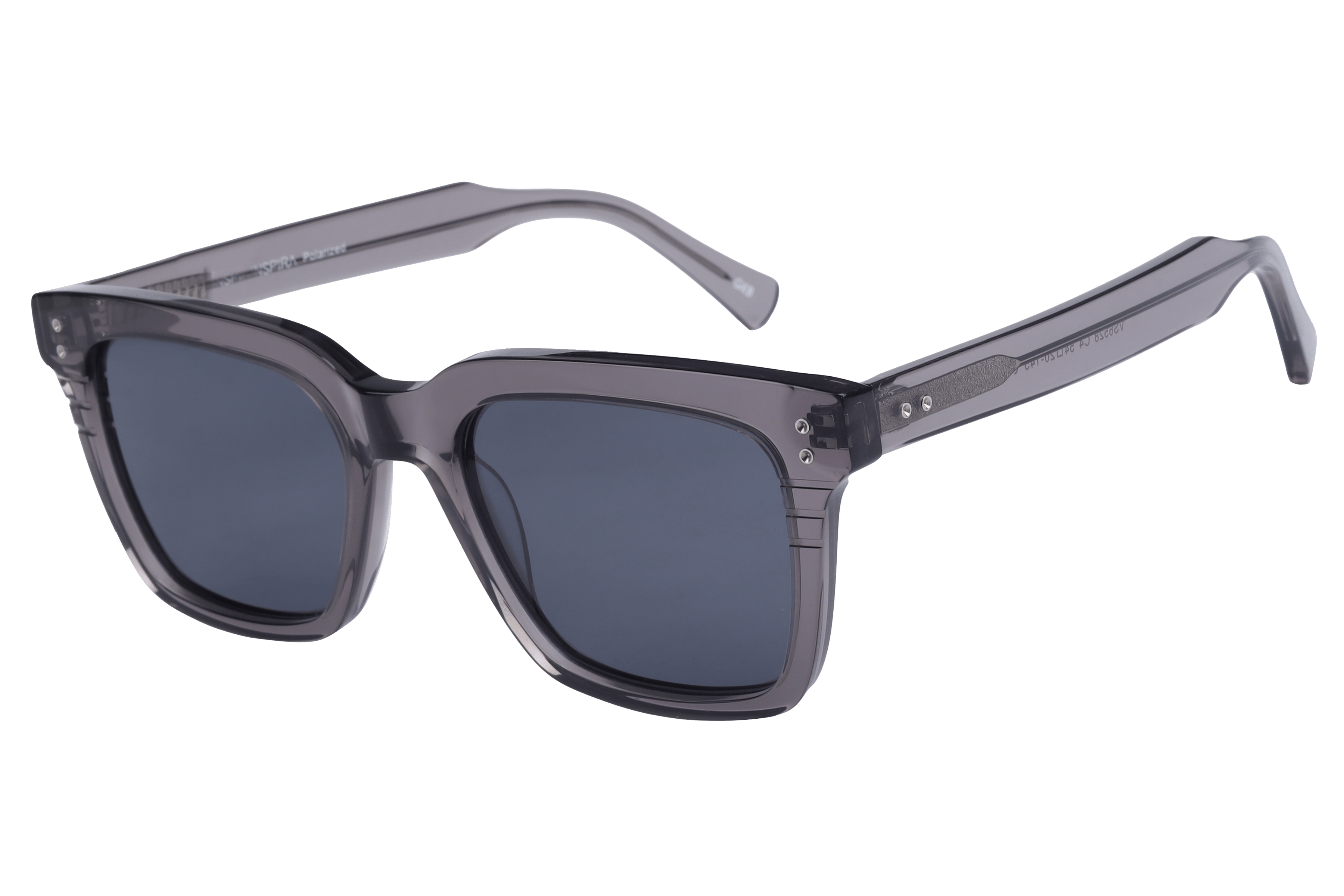Inspira VS6528 Sunglass Transparent Grey Male Full Shell — Transparent Grey frame