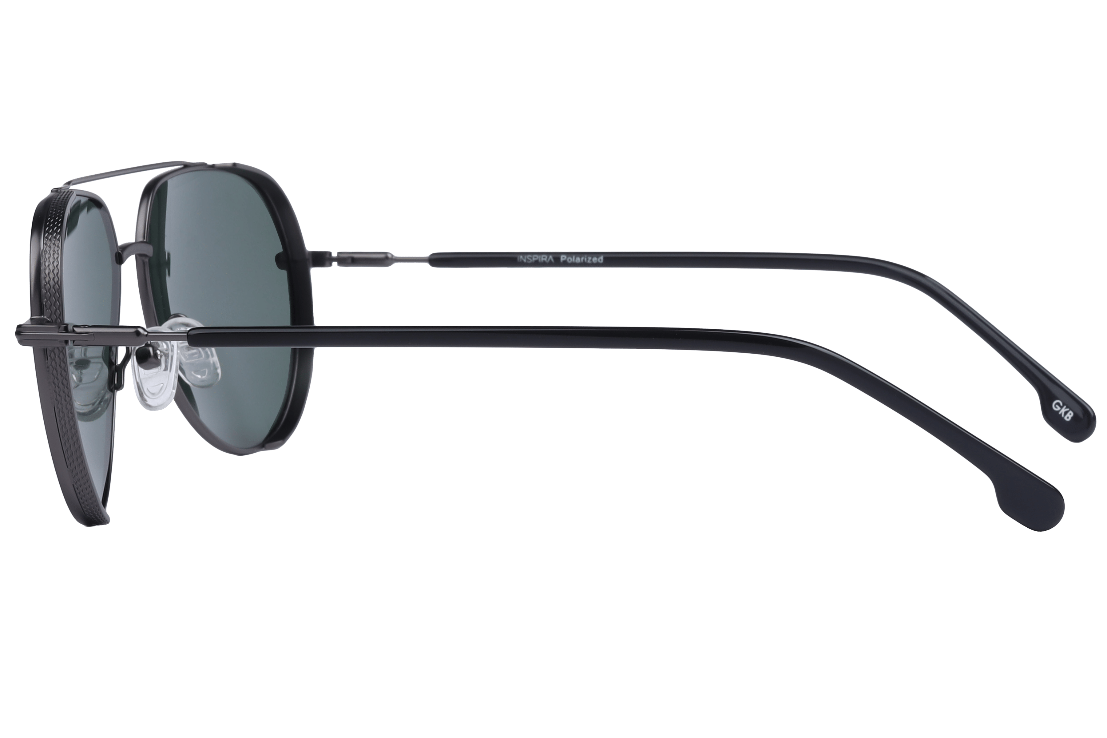 Inspira VS7011 Sunglass Gun Metal Unisex Full Metal Sunglass — Gun Metal frame — view 3