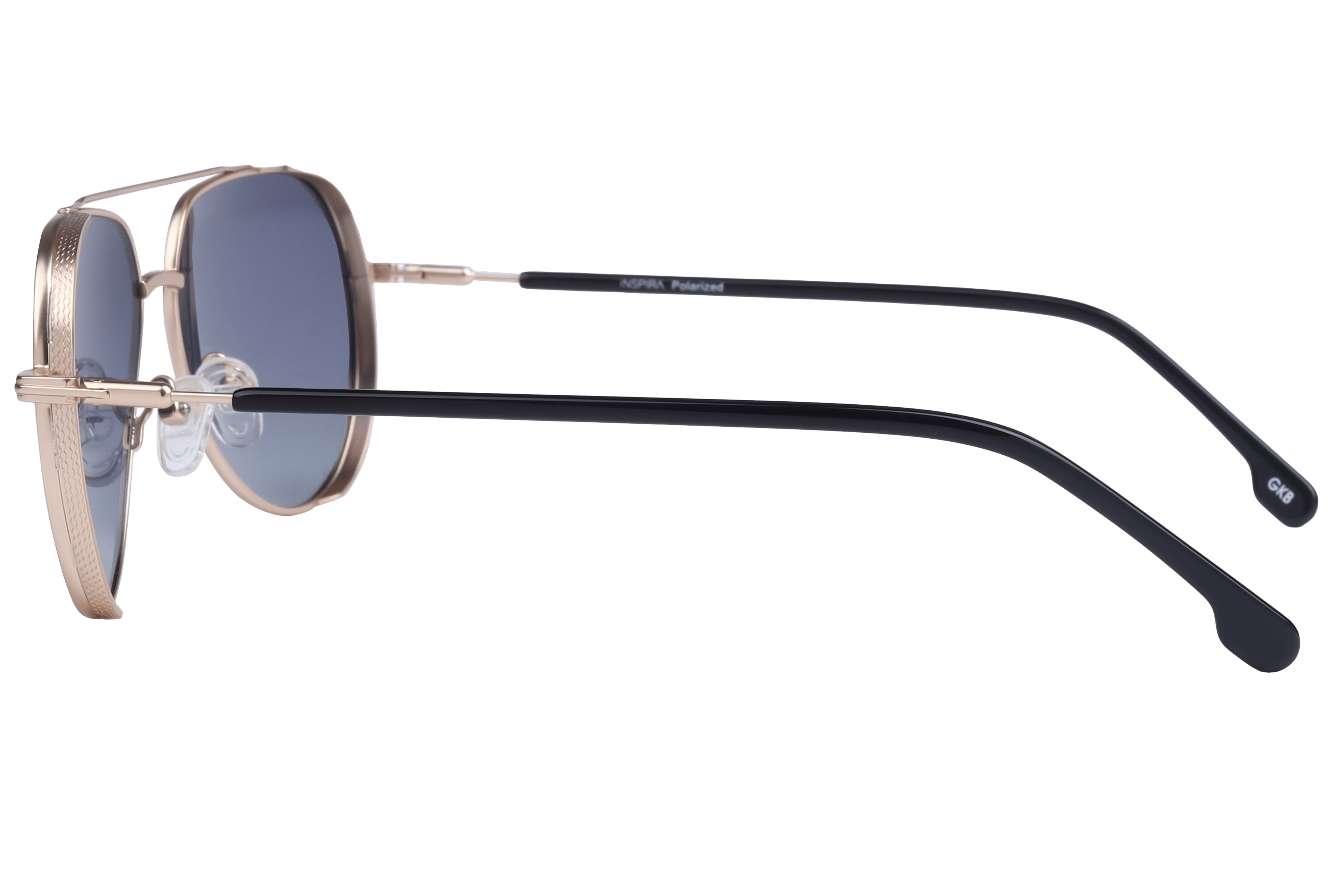 Inspira VS7011 Sunglass Rose Gold Unisex Full Metal Sunglass — Rose Gold frame — view 3