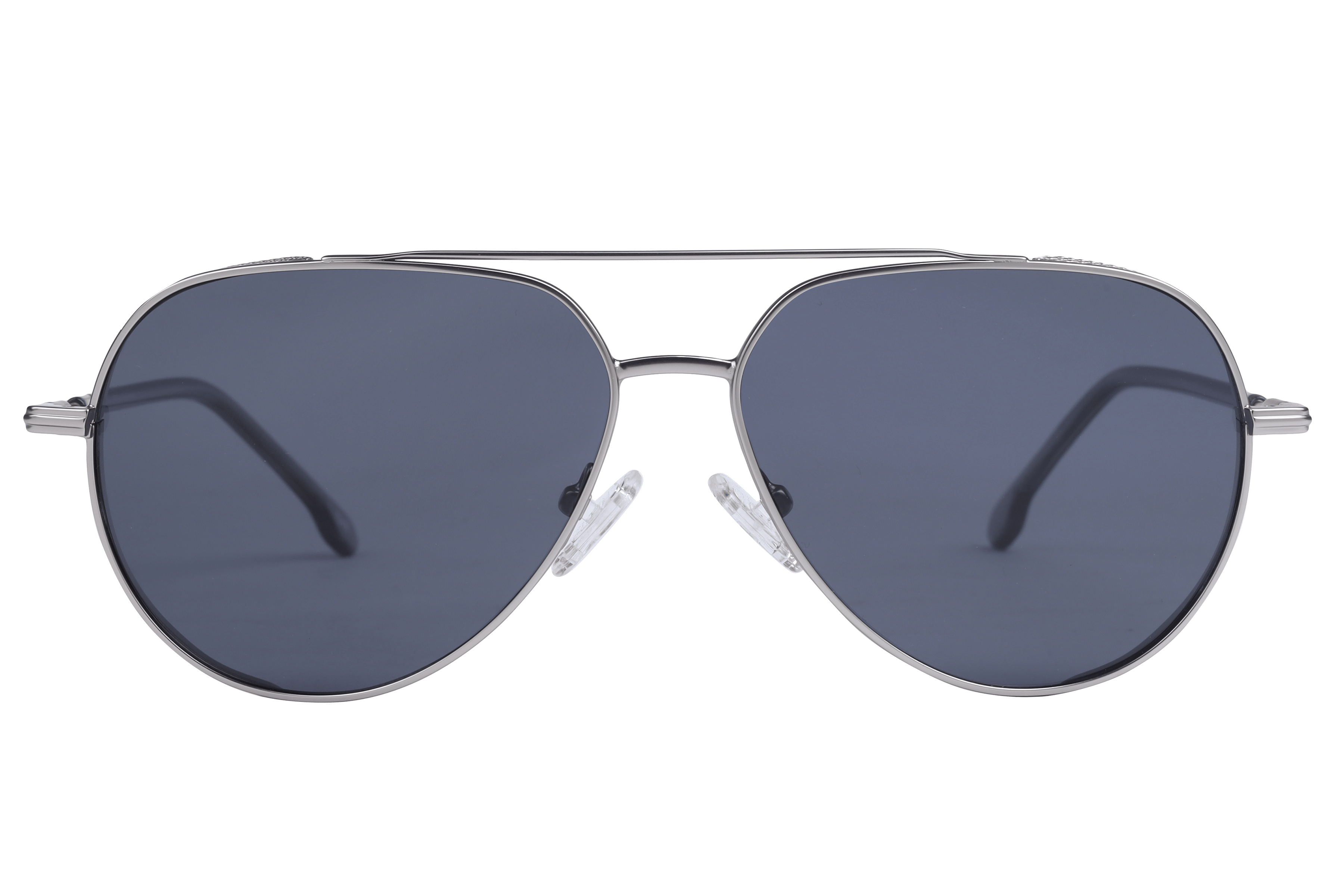 Inspira VS7011 Sunglass Silver Unisex Full Metal Sunglass — Silver frame — view 2