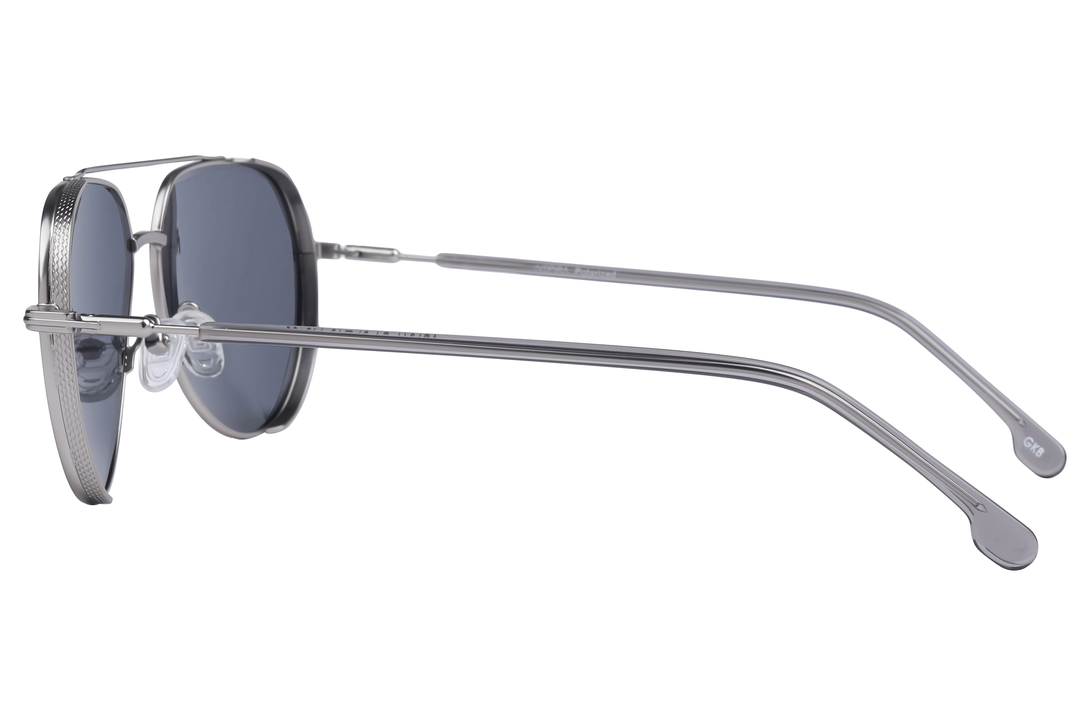 Inspira VS7011 Sunglass Silver Unisex Full Metal Sunglass — Silver frame — view 3