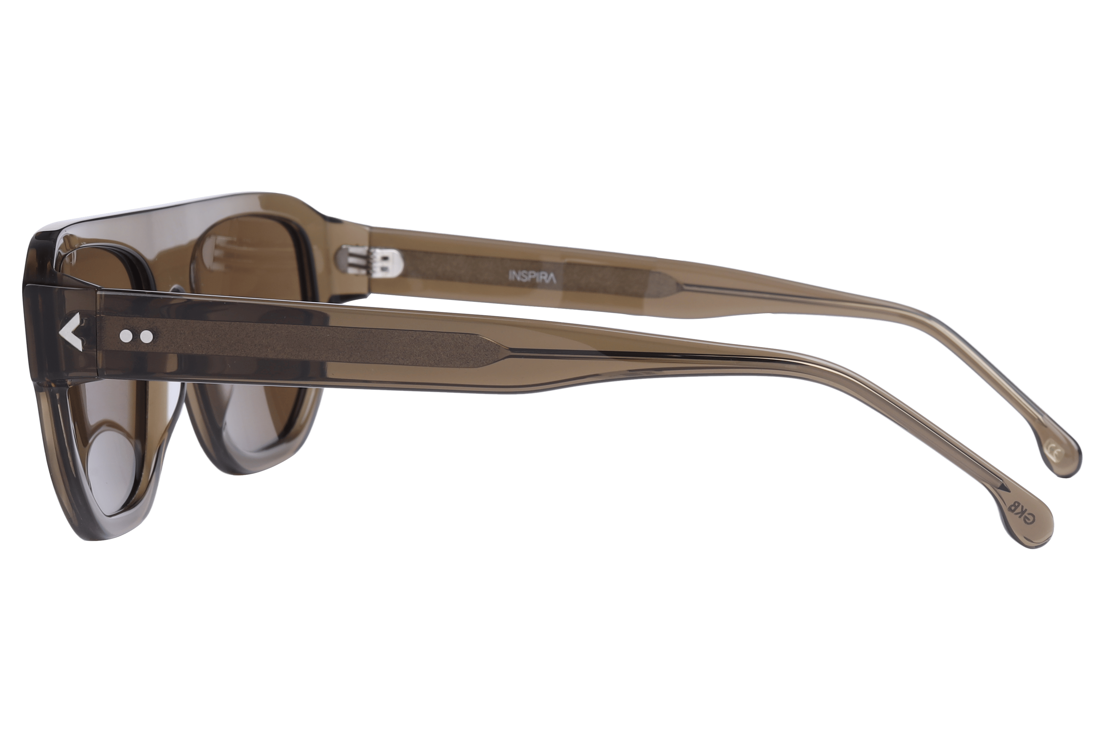Inspira AT8734 Sunglass Olive Male Full Shell Sunglass — Olive frame — view 3