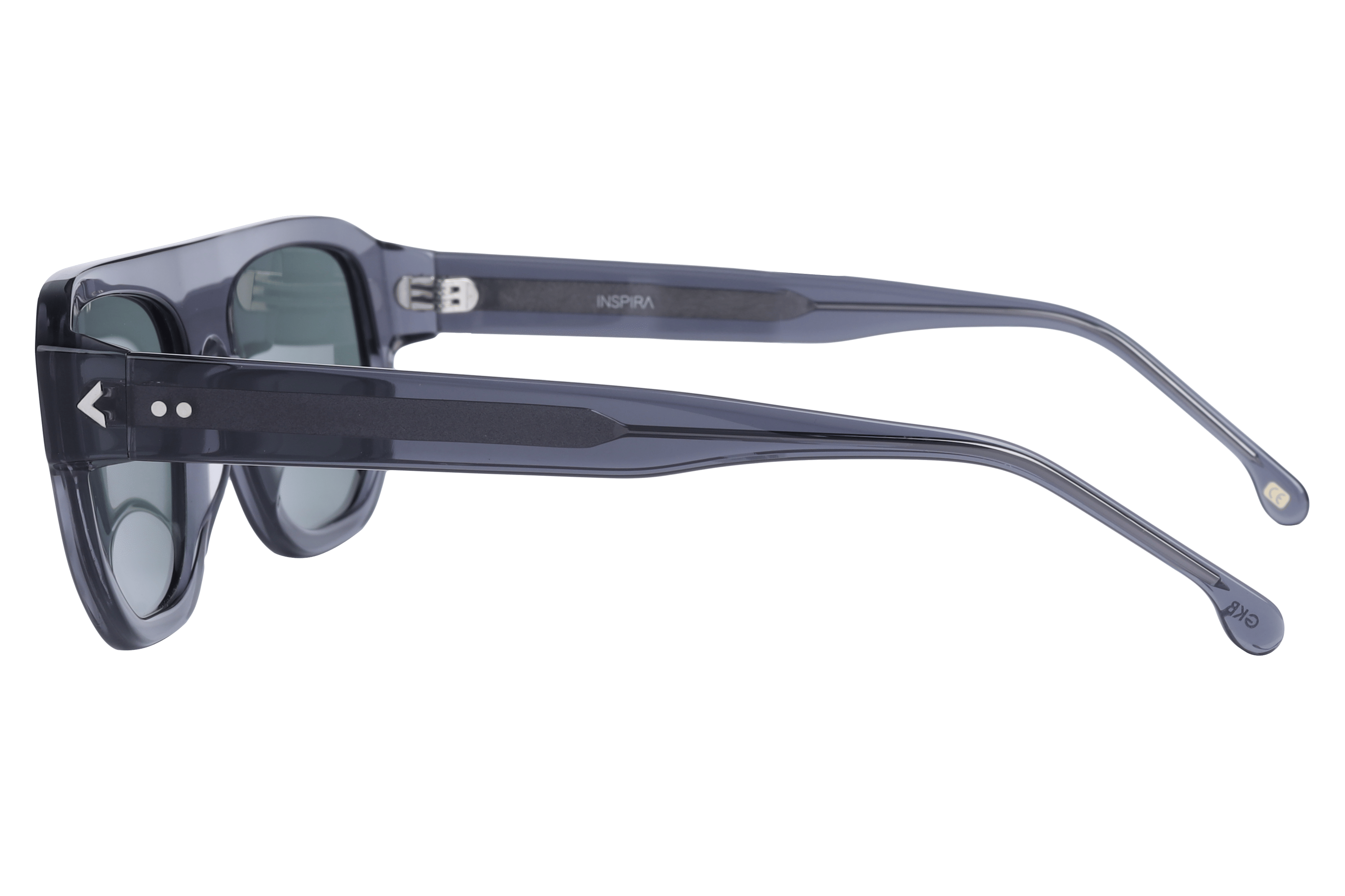 Inspira AT8734 Sunglass Transparent Grey Male Full Shell Sunglass — Transparent Grey frame — view 3