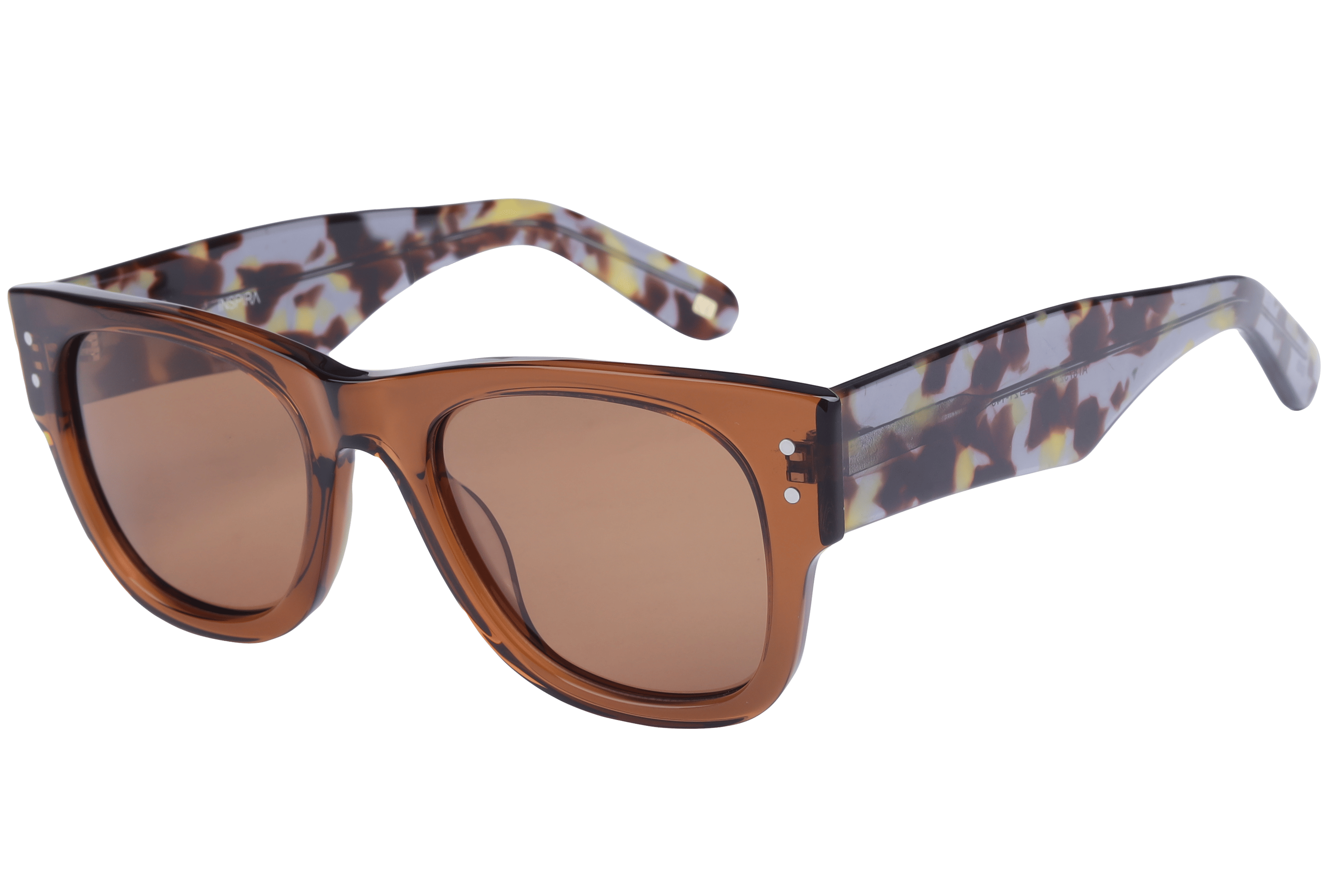 Inspira AT8732 Sunglass Transparent Brown Male Full Shell — Transparent Brown frame