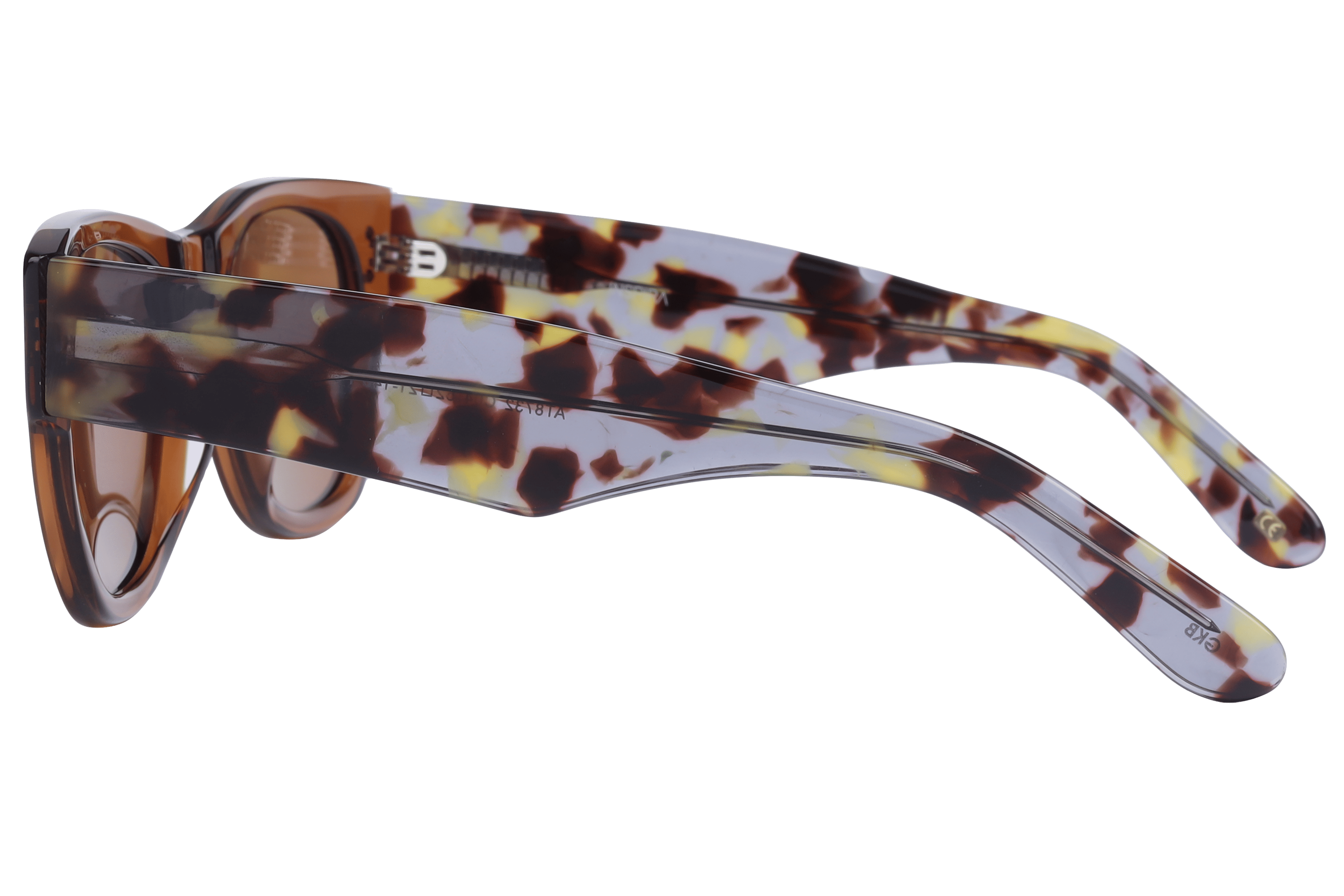 Inspira AT8732 Sunglass Transparent Brown Male Full Shell Sunglass — Transparent Brown frame — view 3