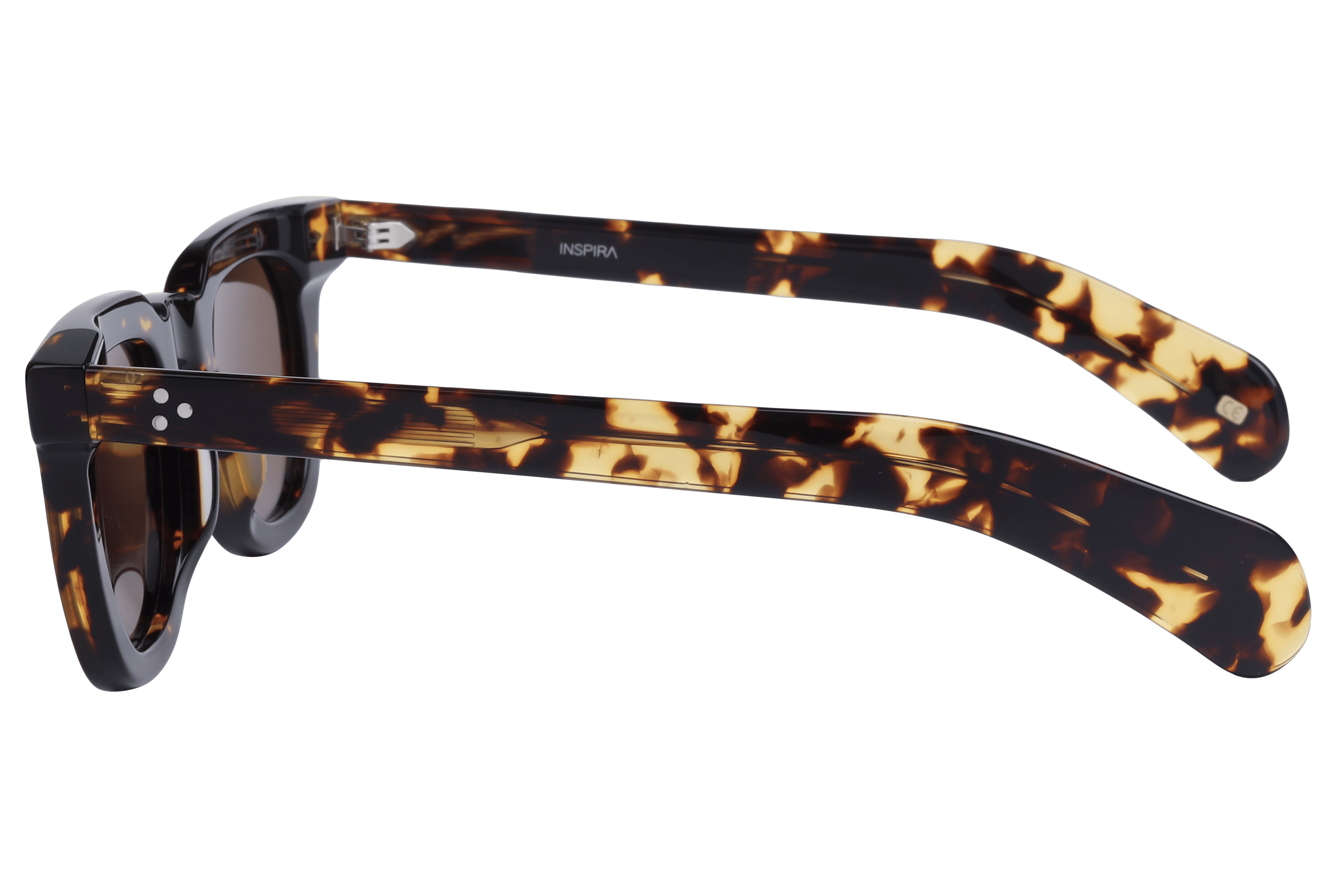 Inspira AT8633 Sunglass Havana Unisex Full Shell Sunglass — Havana frame — view 3