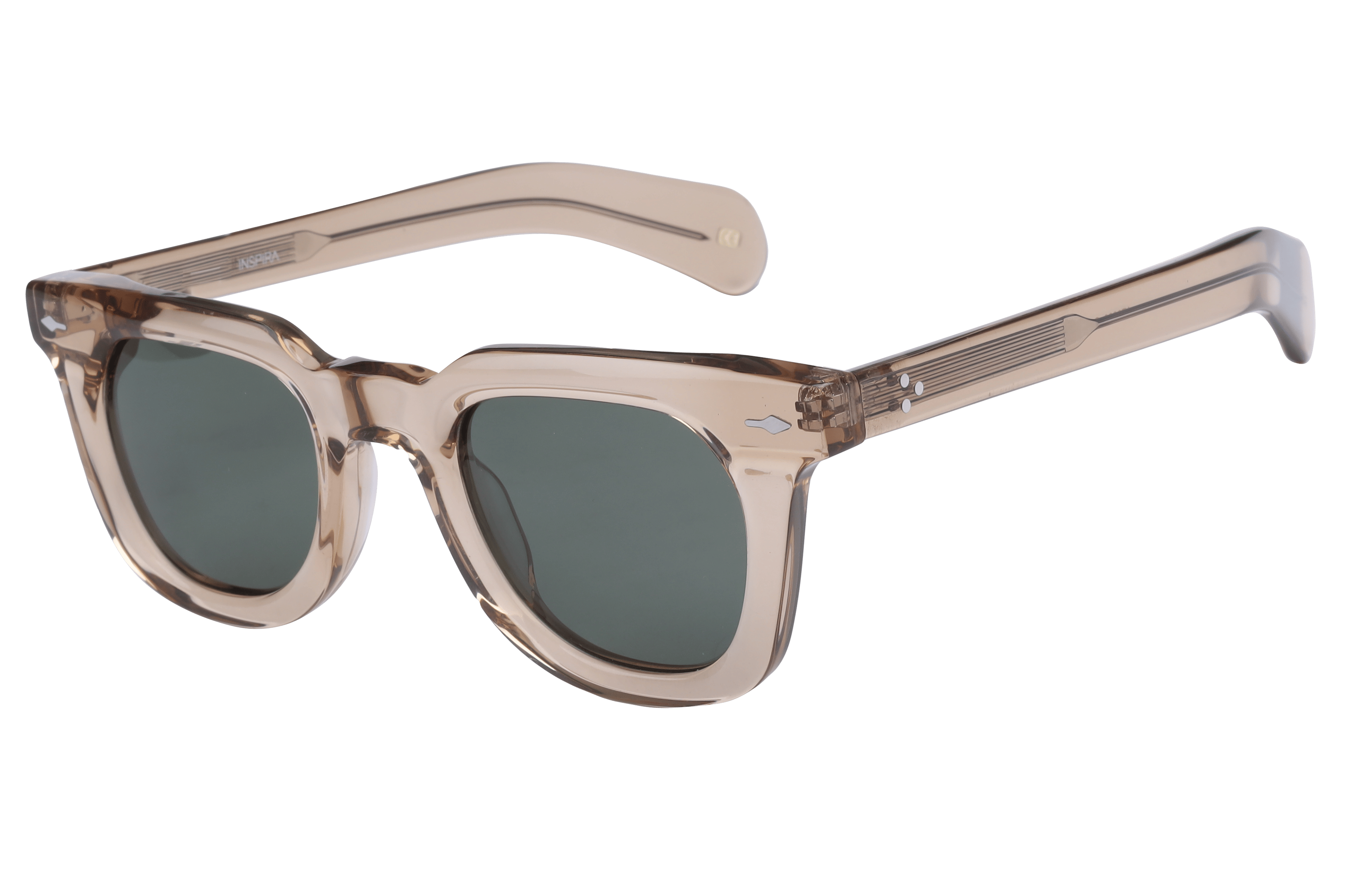 Inspira AT8633 Sunglass Transparent Brown Unisex Full Shell — Transparent Brown frame