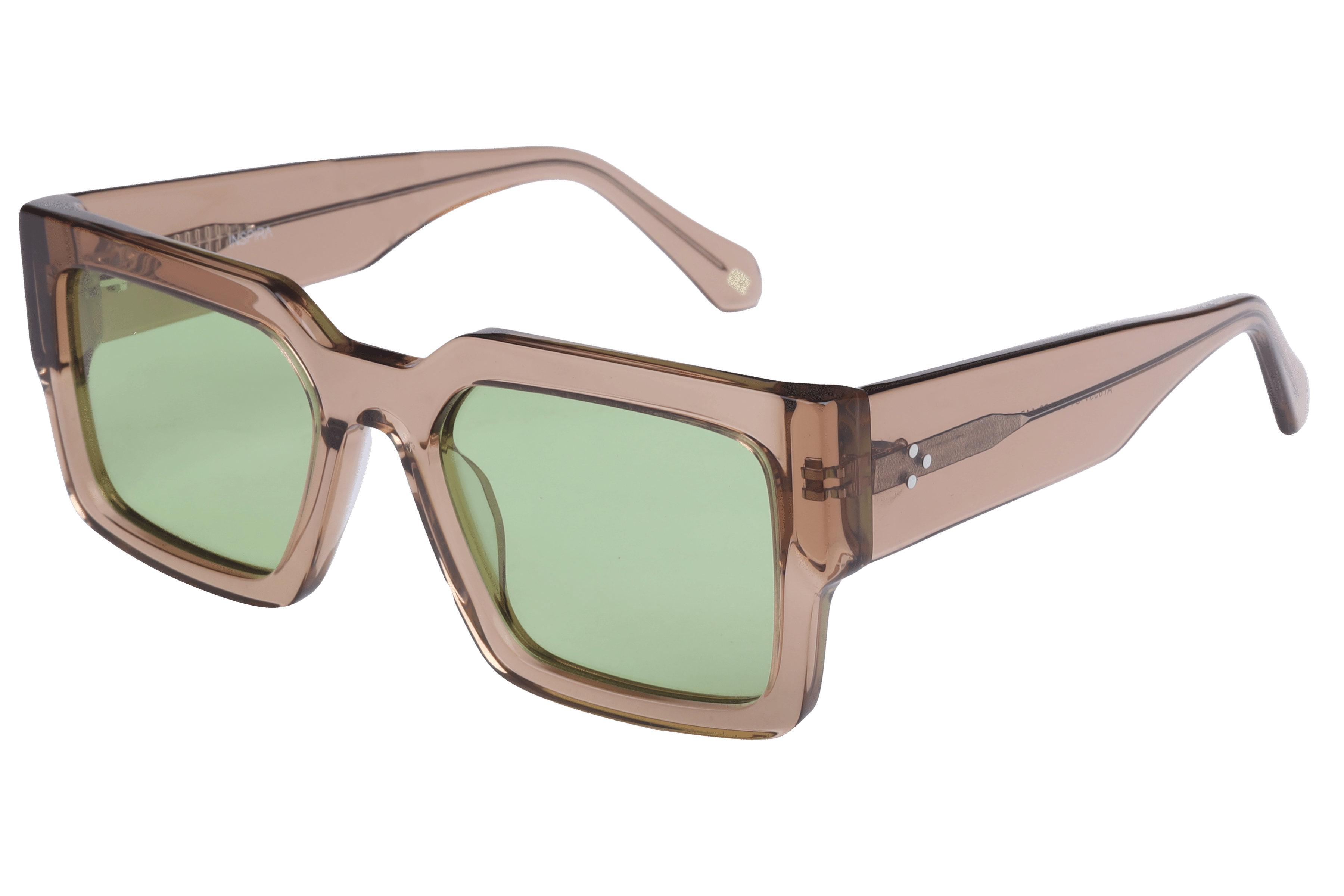 Inspira AT8531 Sunglass Transparent Brown Unisex Full Shell — Transparent Brown frame