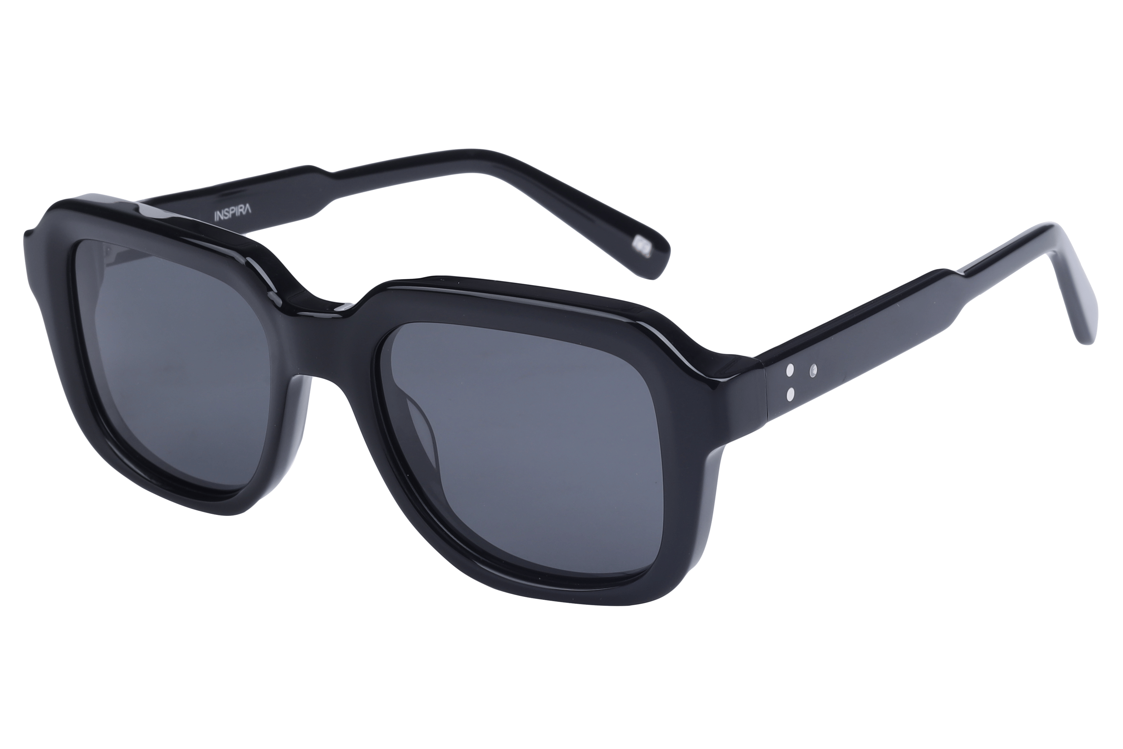 Inspira AS6500 Sunglass Black Male Full Shell Sunglass — Black frame — view 1
