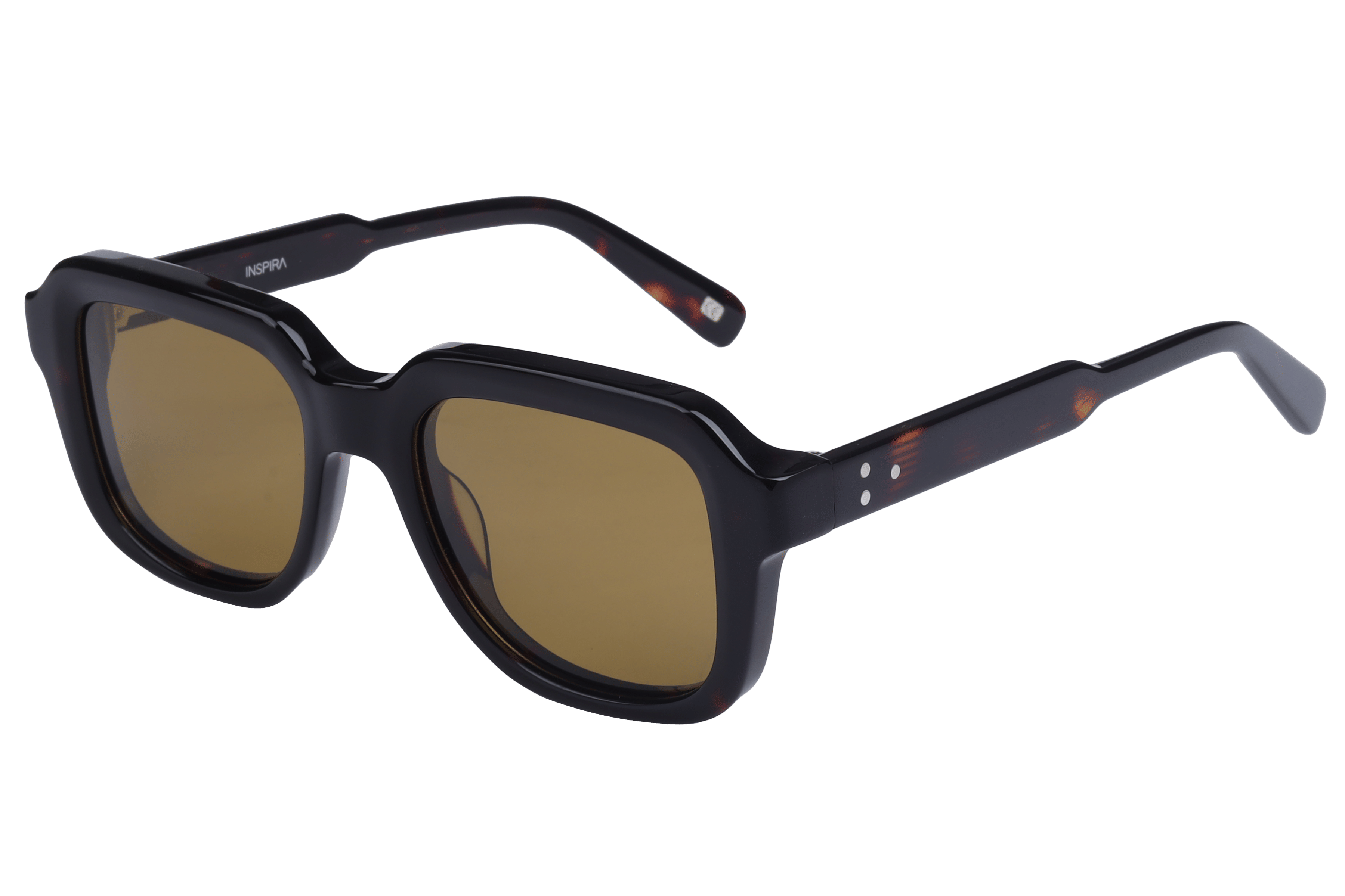 Inspira AS6500 Sunglass Havana Male Full Shell — Black frame
