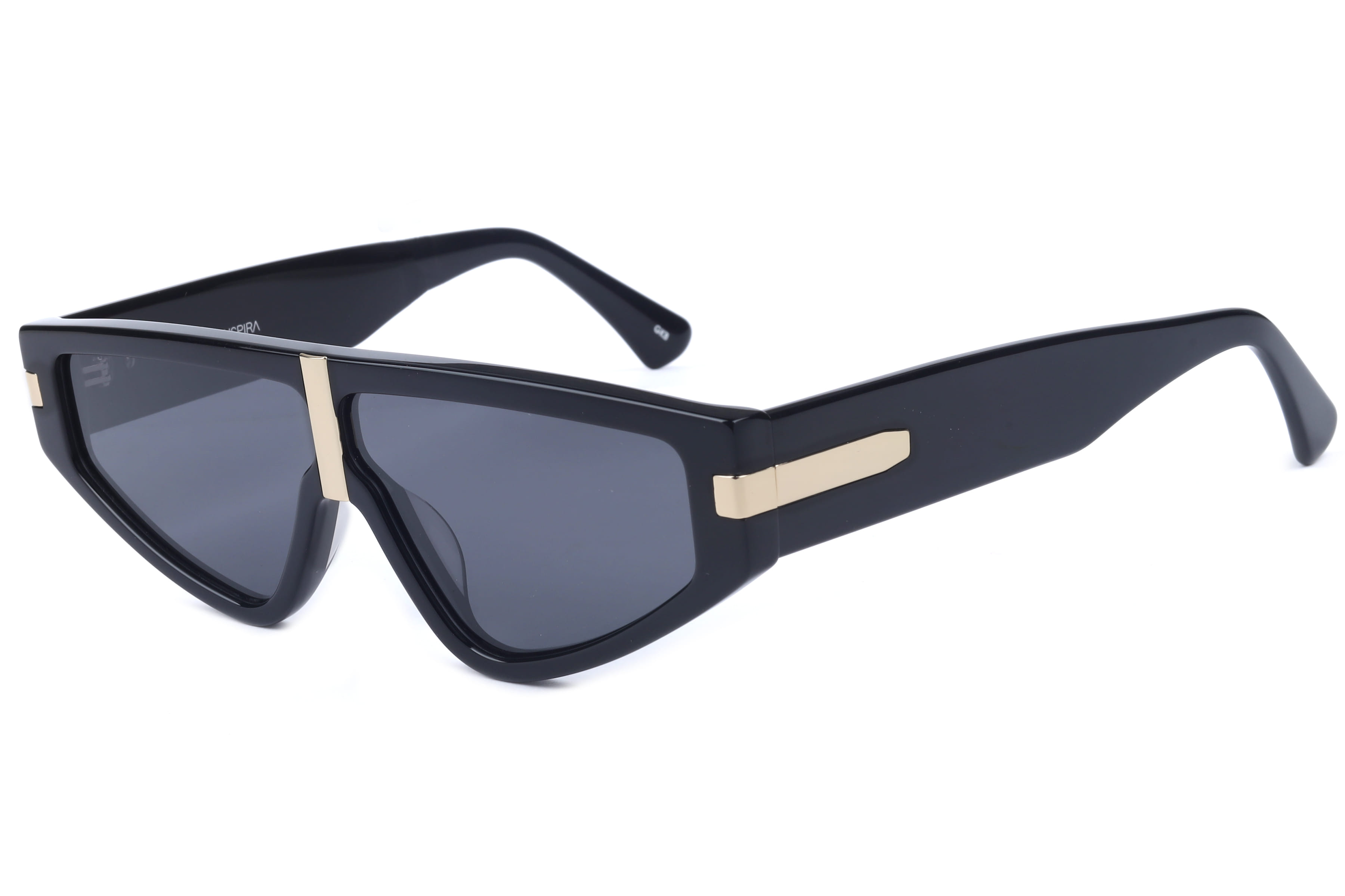 Inspira ATM1383 Sunglass Black Unisex Full Shell Sunglass — Black frame — view 1