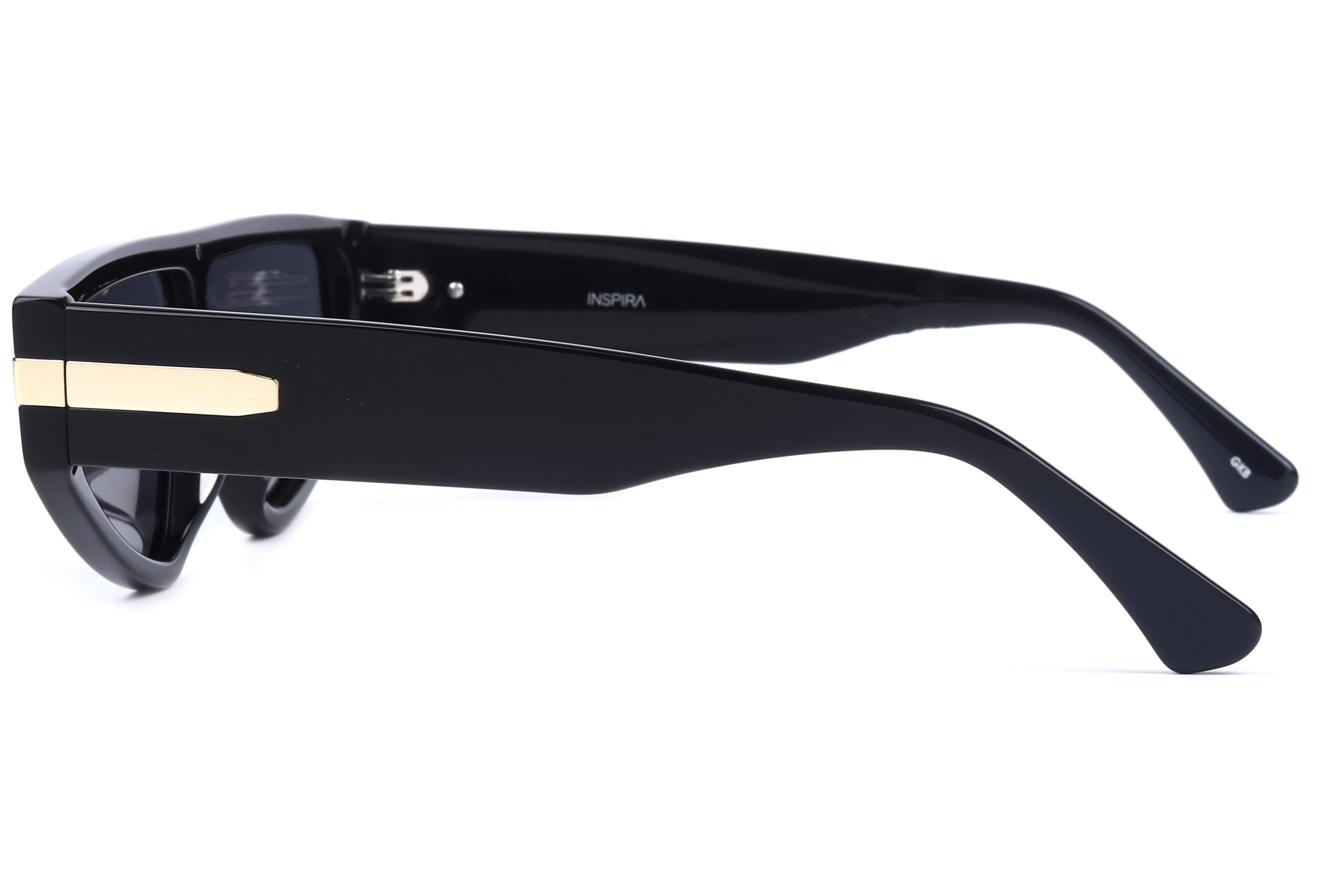 Inspira ATM1383 Sunglass Black Unisex Full Shell Sunglass — Black frame — view 3