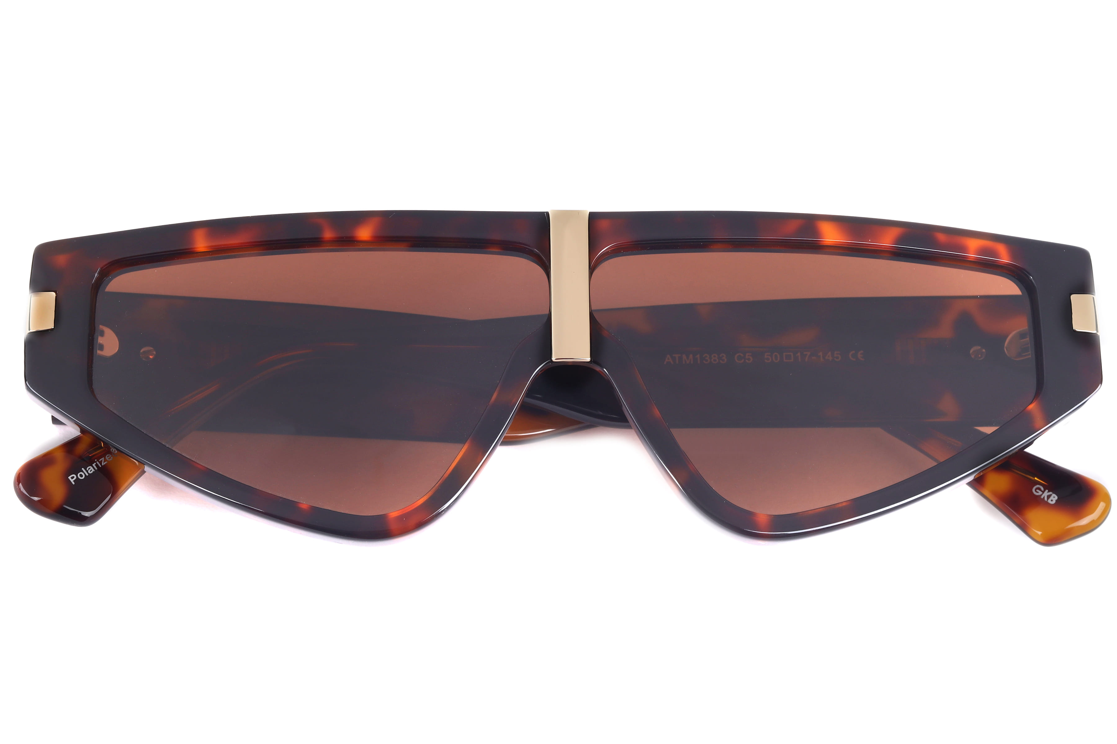 Inspira ATM1383 Sunglass Havana Unisex Full Shell Sunglass — Havana frame — view 4