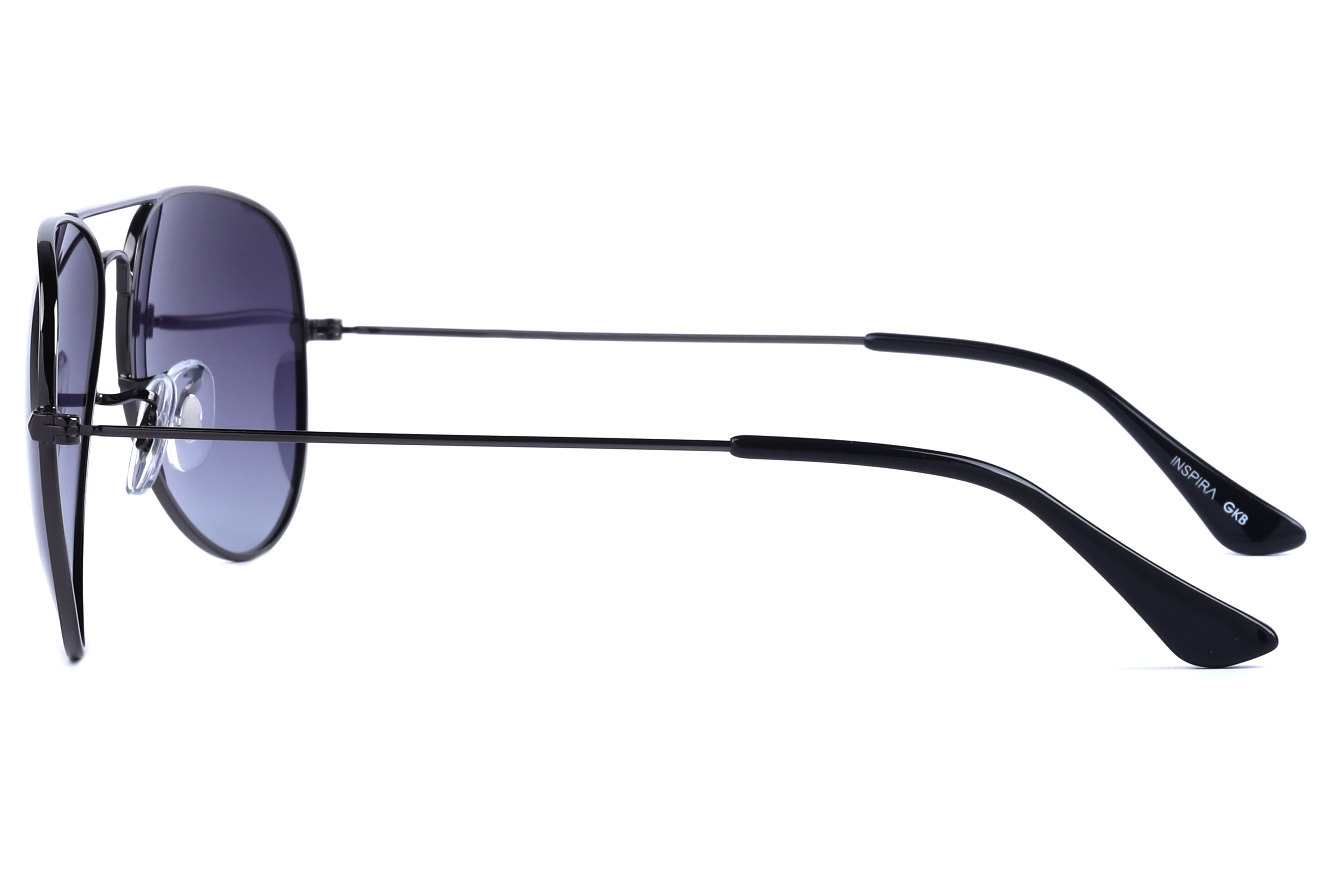 Inspira AK17019M Sunglass Gun Metal Unisex Full Metal Sunglass — Gun Metal frame — view 3