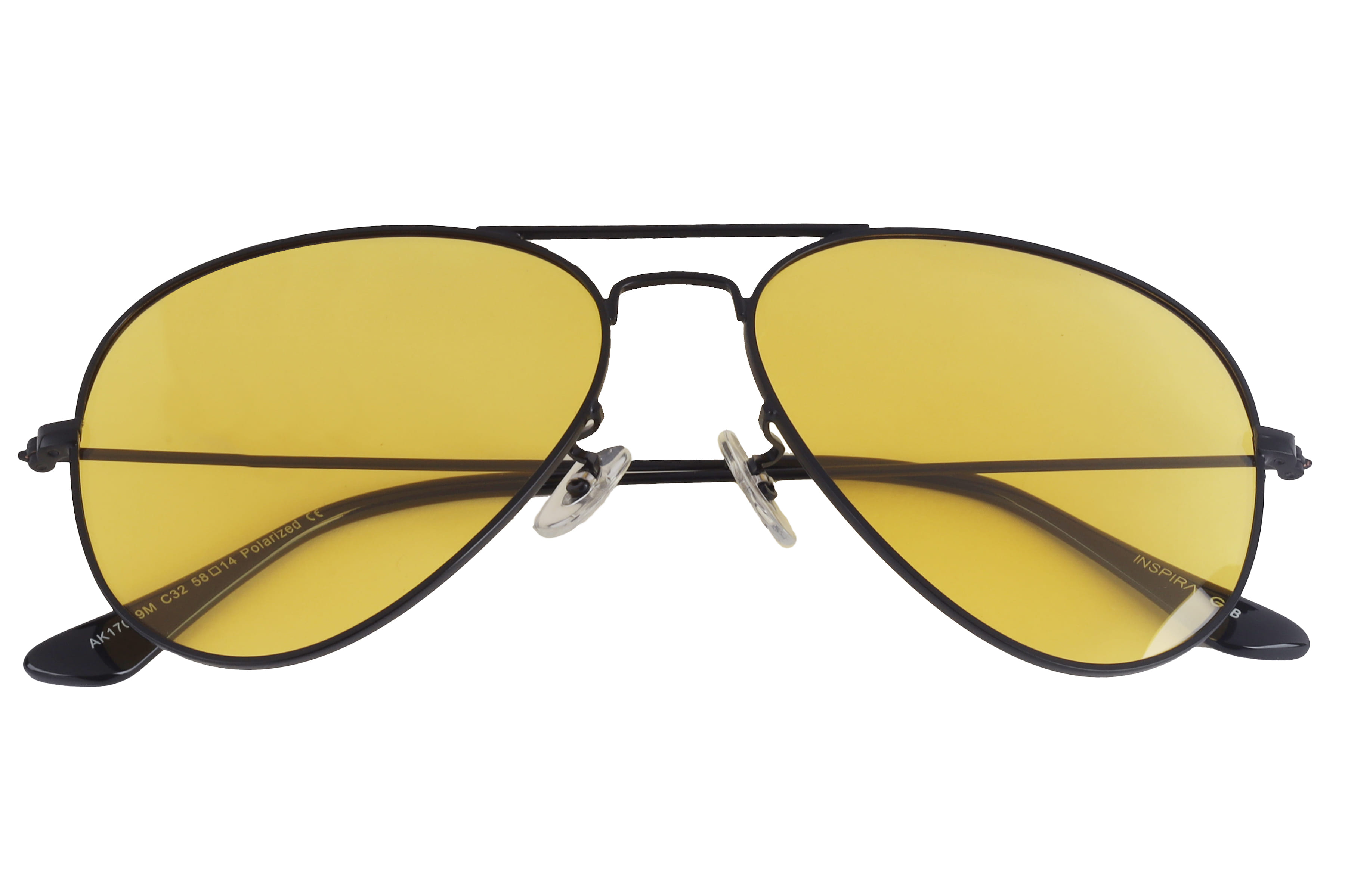 Inspira AK17019M Sunglass Matt Black Unisex Full Metal Sunglass — Matt Black frame — view 3