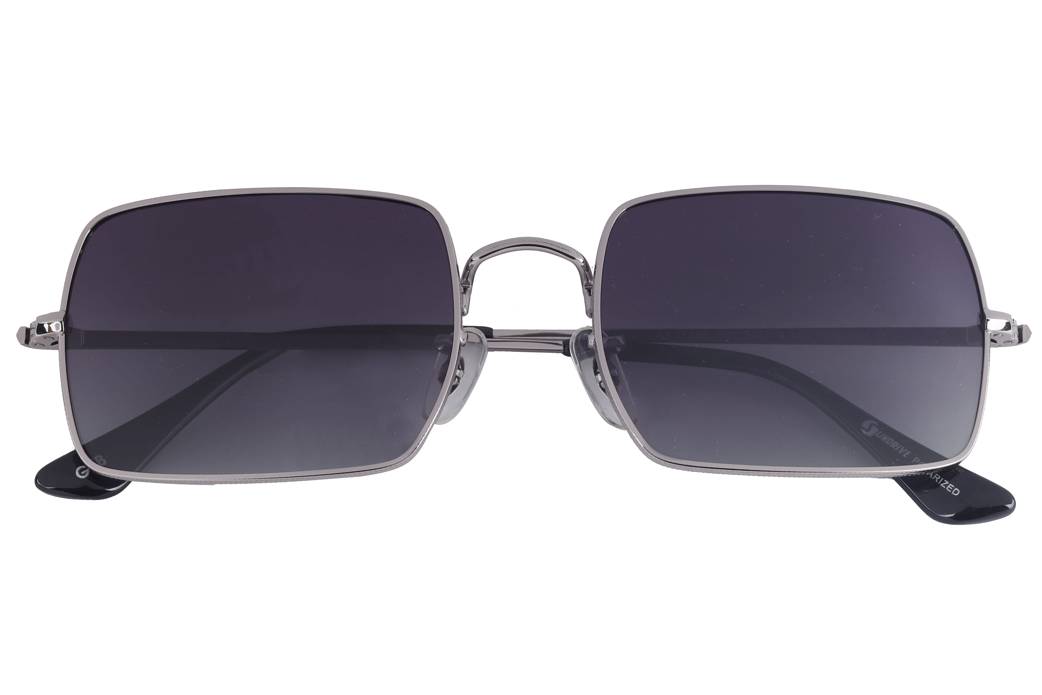 Inspira AK17186 Sunglass Gun Metal Unisex Full Metal Sunglass — Gun Metal frame — view 3